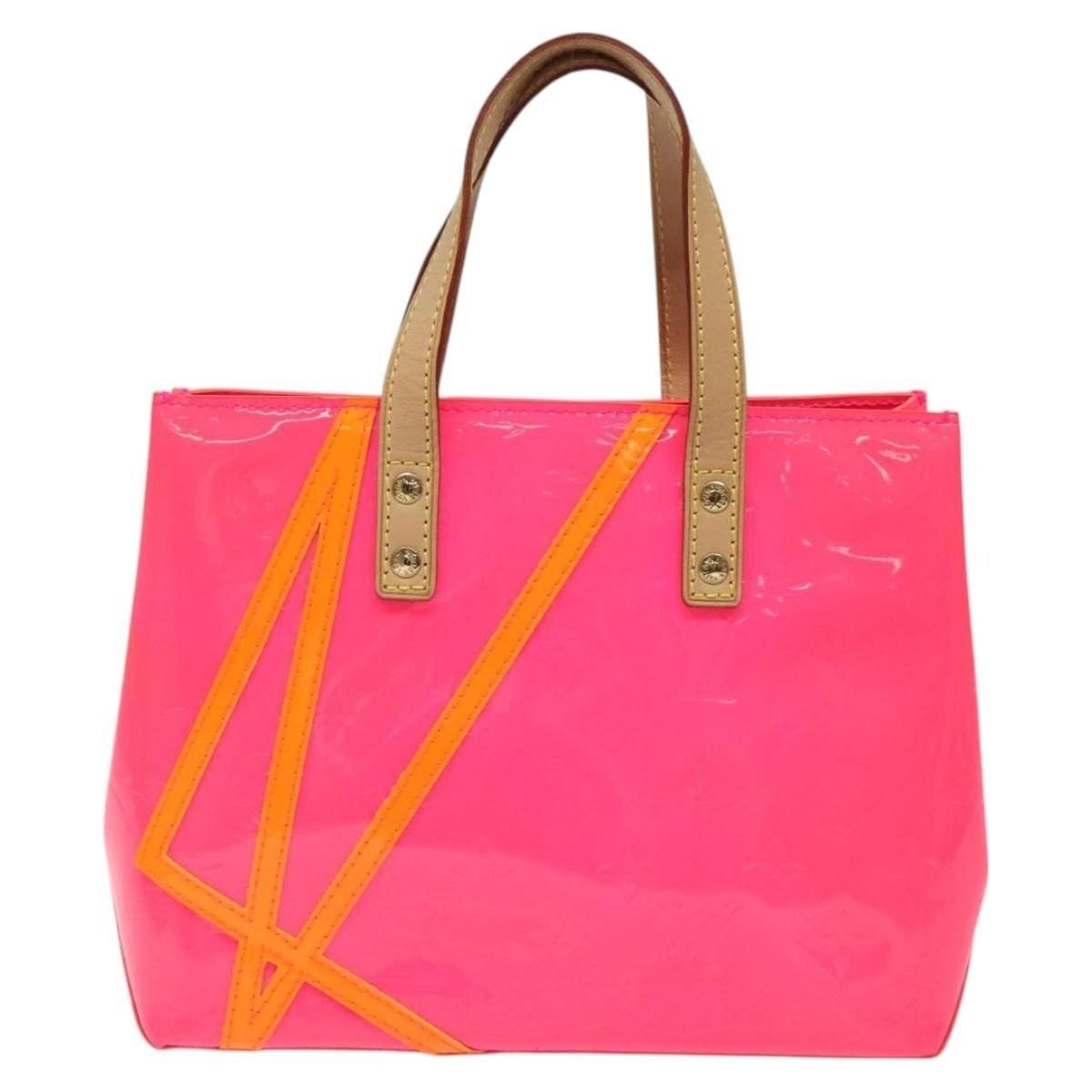 Louis Vuitton Louis Vuitton Monogram Vernis Fluo Reade PM Handbag Red Size ONE SIZE - 2 Thumbnail