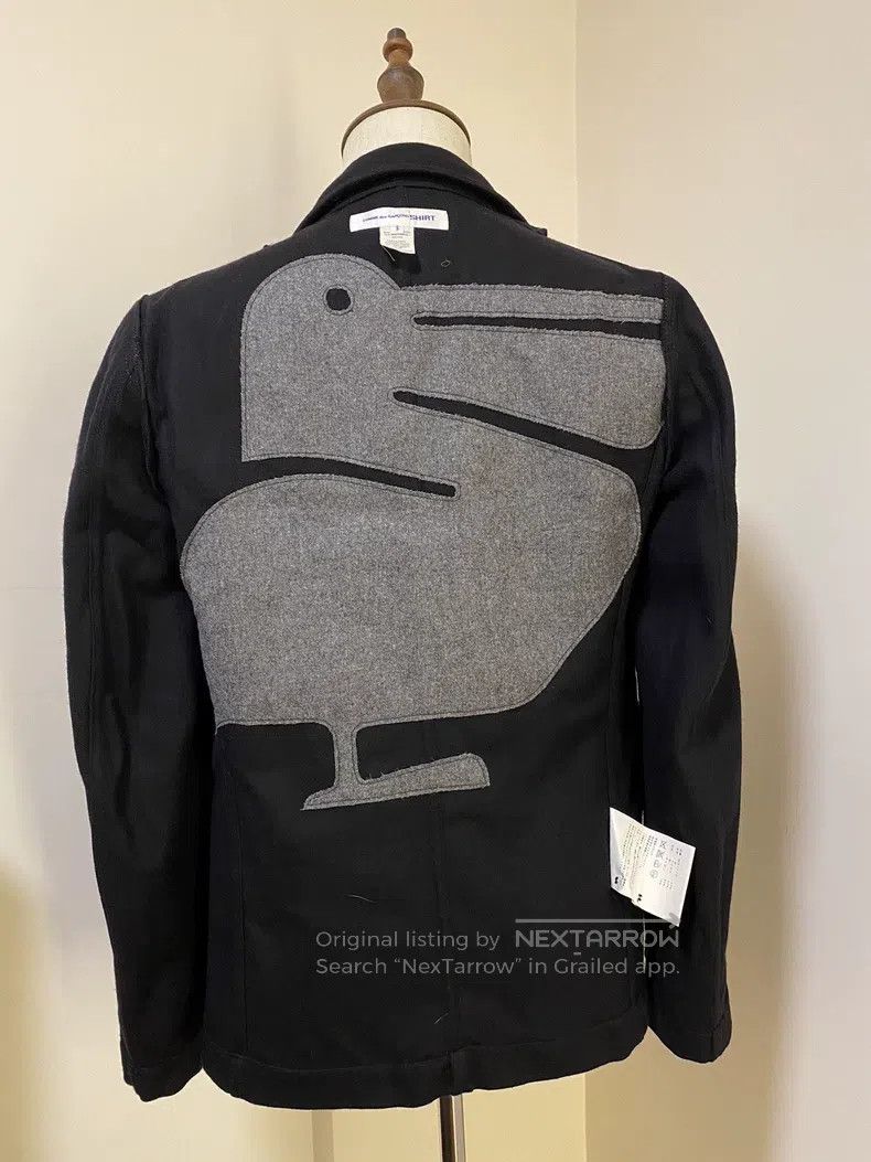 Comme des Garcons Comme Des Garcons Navy Blue Woolen Coat Size S / US 4 / IT 40 - 4 Thumbnail