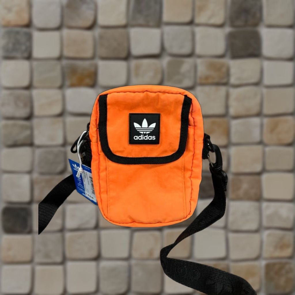 Adidas Adidas National Festival Crossbody Bag Womens Orange Zip Detachable Adjustable Polyester Lite 5x6.5in Black Strap Womens Fashion Festival Bag Size ONE SIZE - 1 Thumbnail