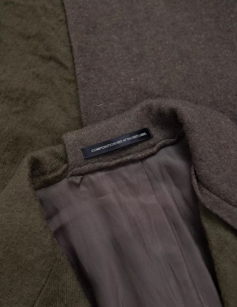 Yohji Yamamoto Yohji Yamamoto Moss-green concealed one-button felted wool Size US S / EU 44-46 / 1 - 6 Thumbnail