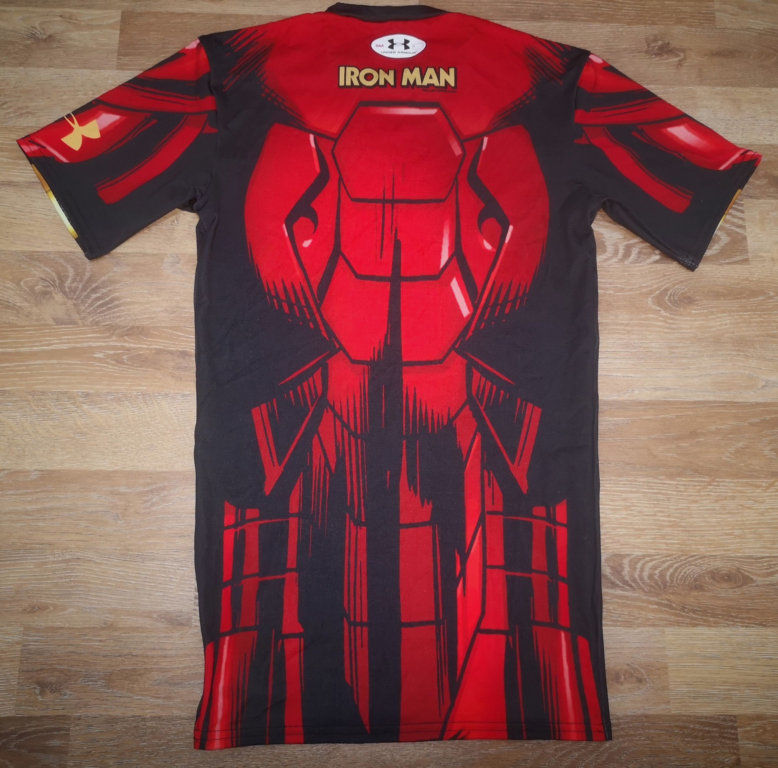 Marvel Comics × Vintage Vintage Marvel Iron Man UA Under Armour Compression Shirt Size US S / EU 44-46 / 1 - 2 Thumbnail