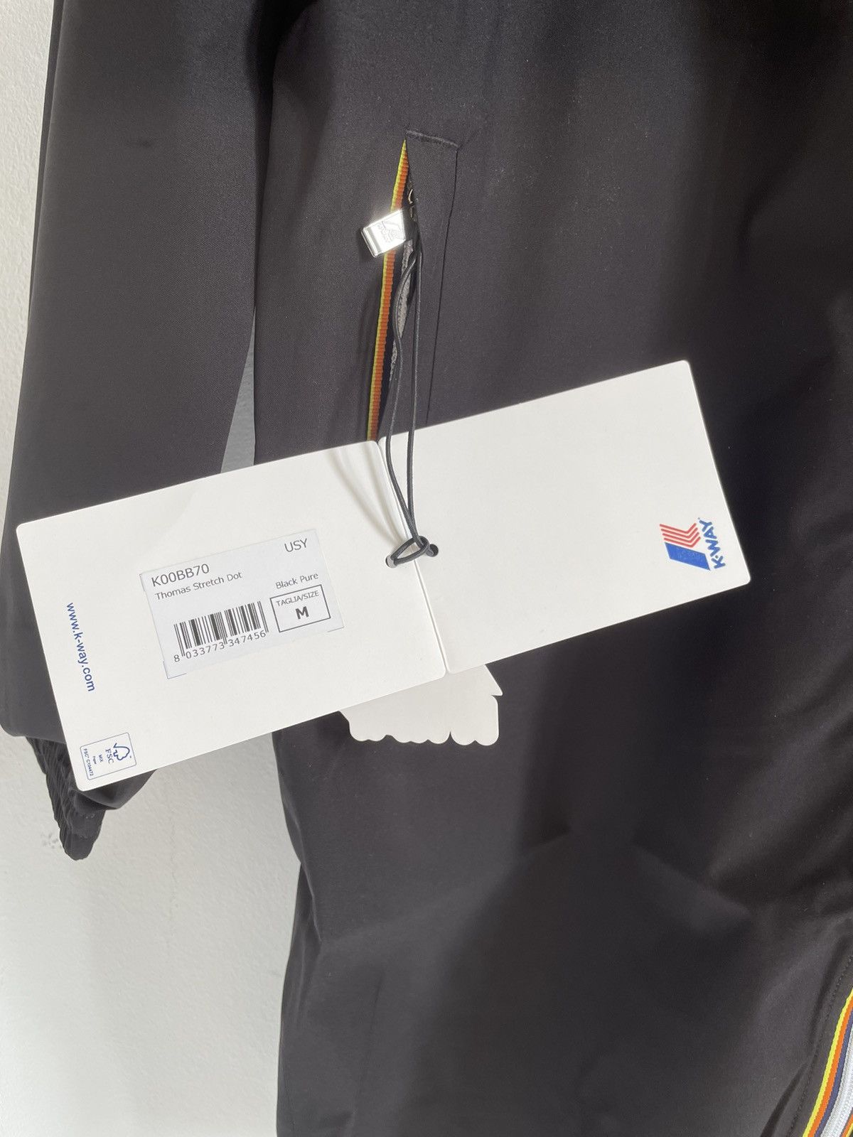 K-Way K-way parka waterproof model Thomas Size M Matte Black Size US S / EU 44-46 / 1 - 4 Thumbnail