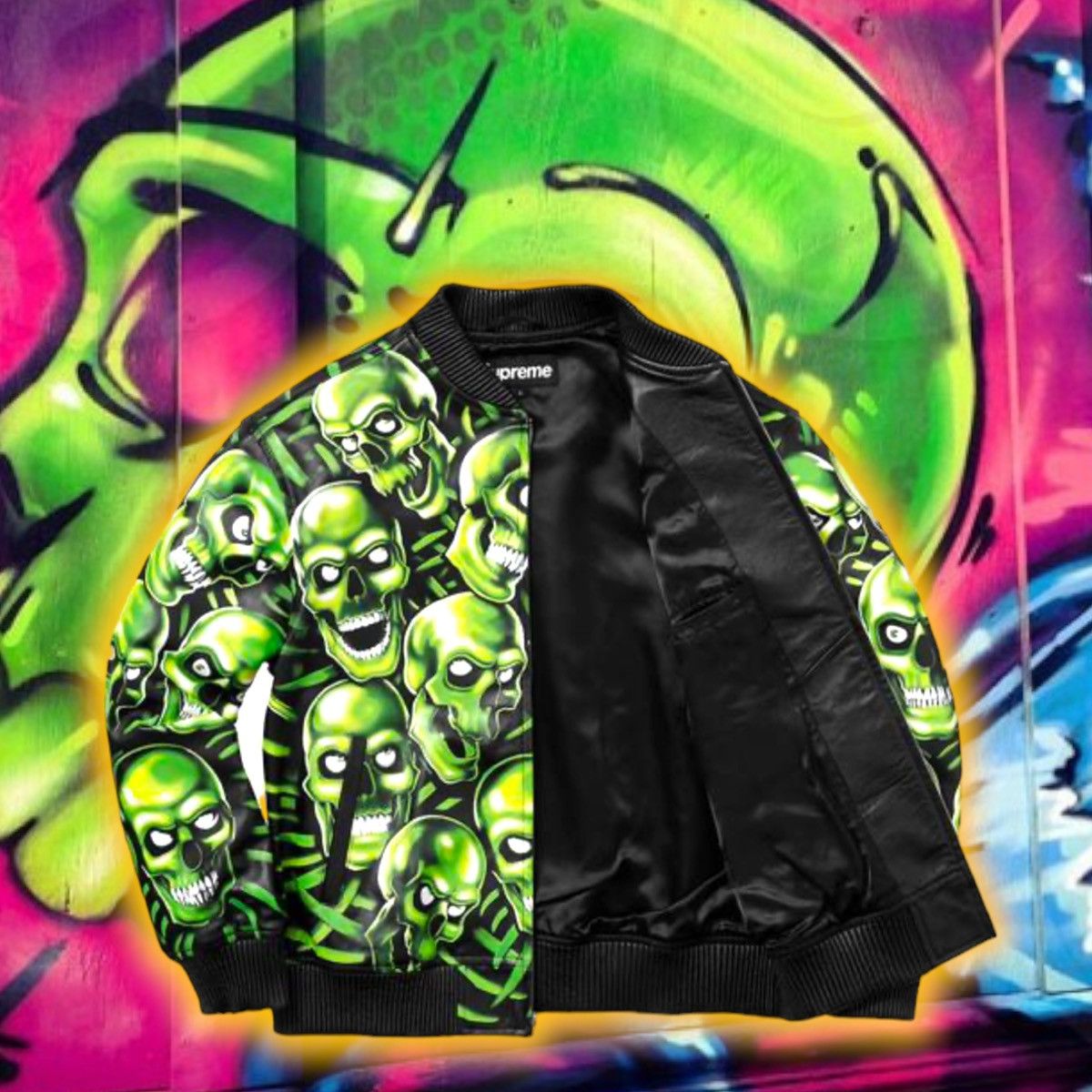 Supreme Skull Pile Leather Bomber Jacket Size US M / EU 48-50 / 2 - 3 Thumbnail