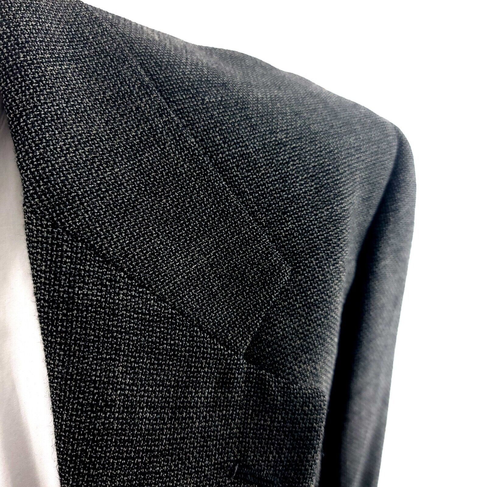 Austin Reed Austin Reed Thick Wool 2 Button 2 Piece Suit 38L Gray Basket Size 38L - 2 Thumbnail