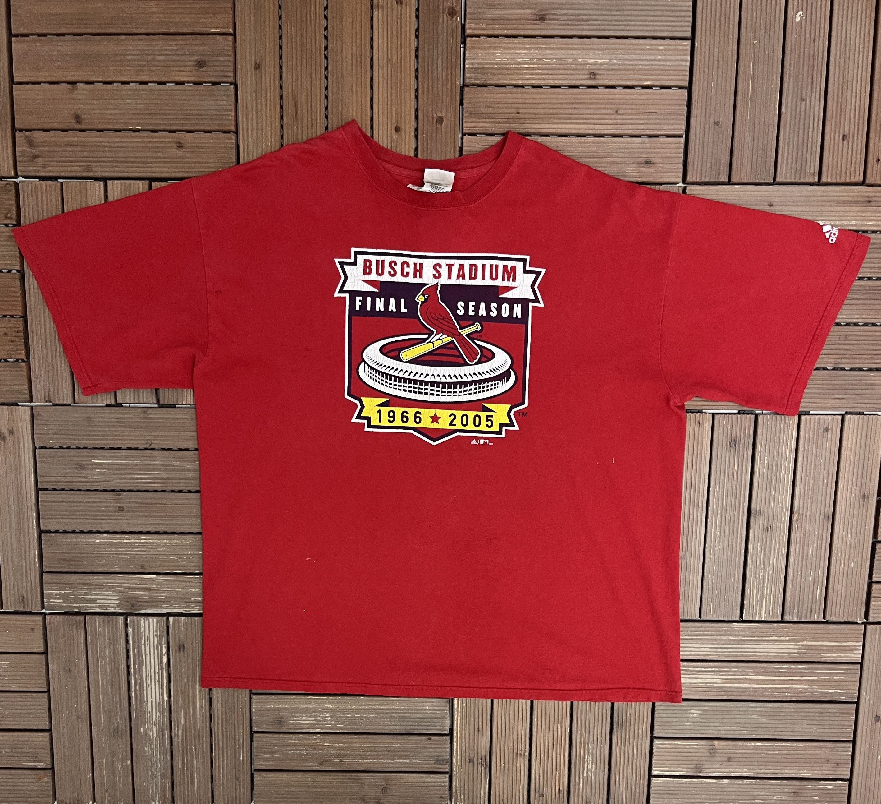 Adidas × Vintage St. Louis Cardinals Busch Stadium Final Season Vintage Tee Size US XXL / EU 58 / 5 - 1 Thumbnail