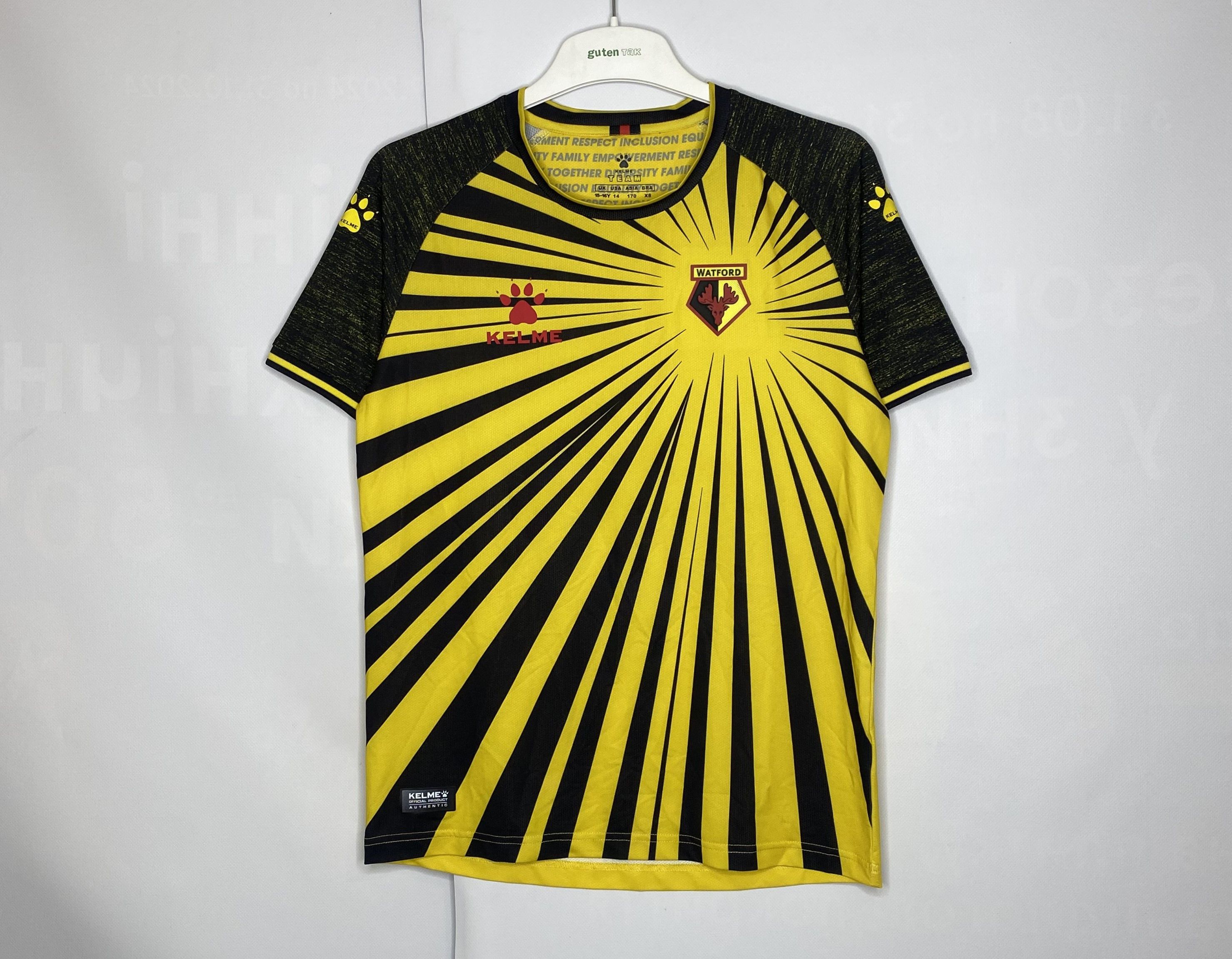 Nike WATFORD 2020 2021 HOME FOOTBALL SHIRT SOCCER JERSEY KELME Size US XS / EU 42 / 0 - 1 Thumbnail