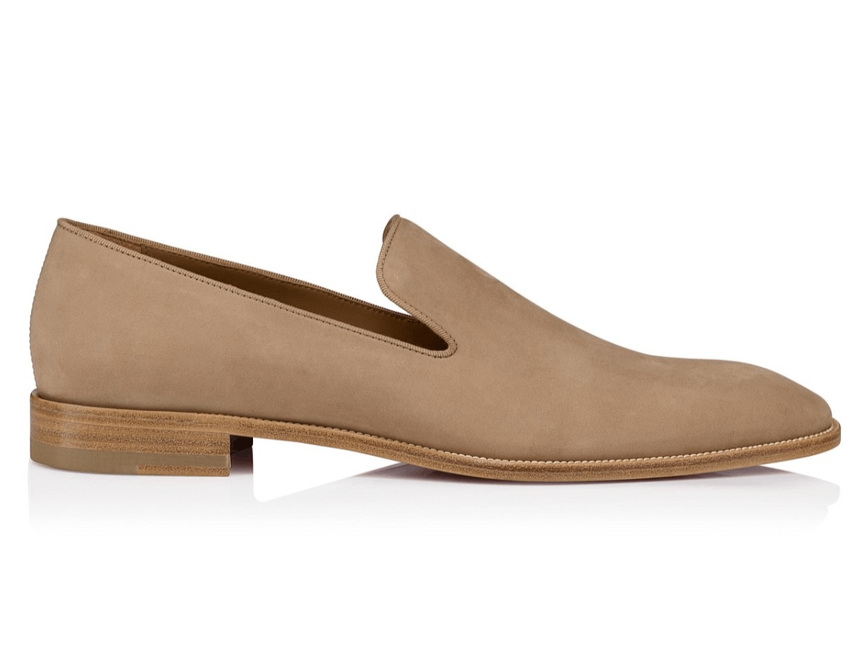 Christian Louboutin Mens Danny Flex Flat Lionne Beige Calf Dress Loafer 42 9 Size US 9 / EU 42 - 3 Thumbnail