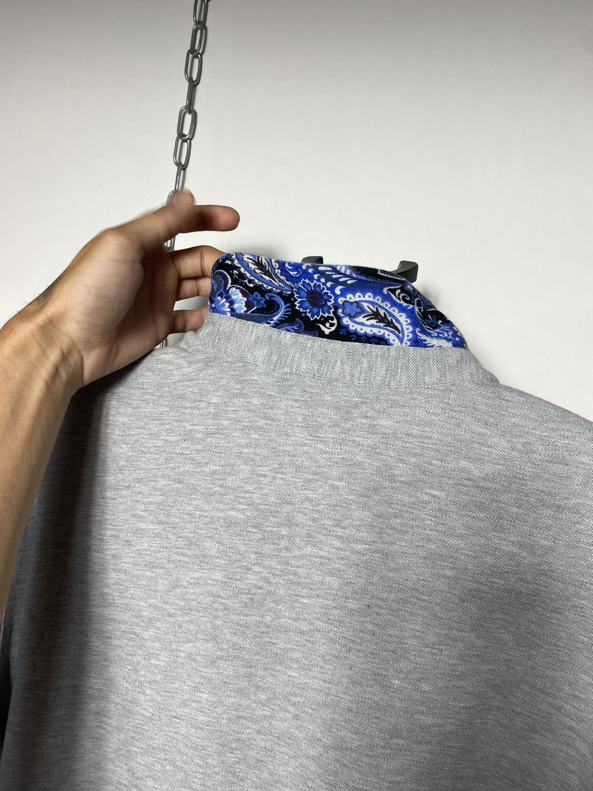 Etro ETRO MILANO luxury classic grey polo shirt tee rare old Size US XXL / EU 58 / 5 - 12 Thumbnail