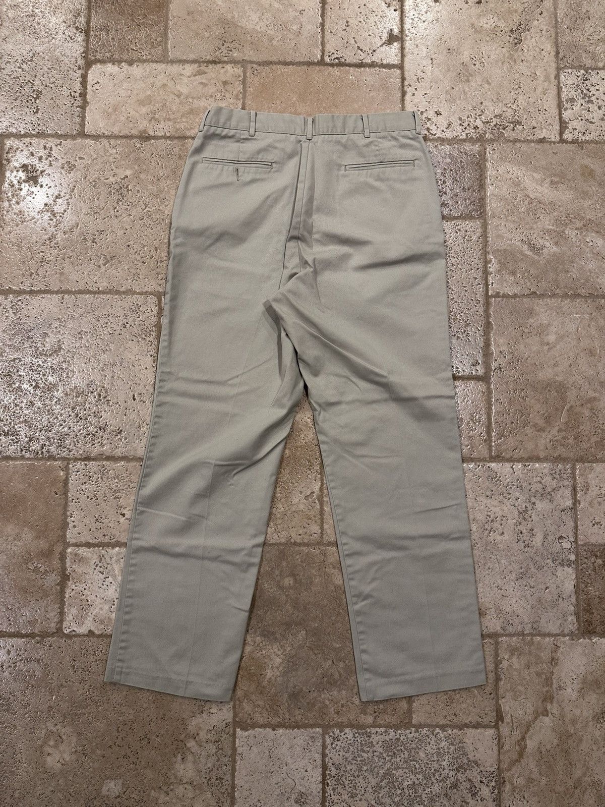 David Taylor × Vintage Vintage David Taylor Khaki Tan Classic Dress Pants Size US 36 / EU 52 - 4 Thumbnail
