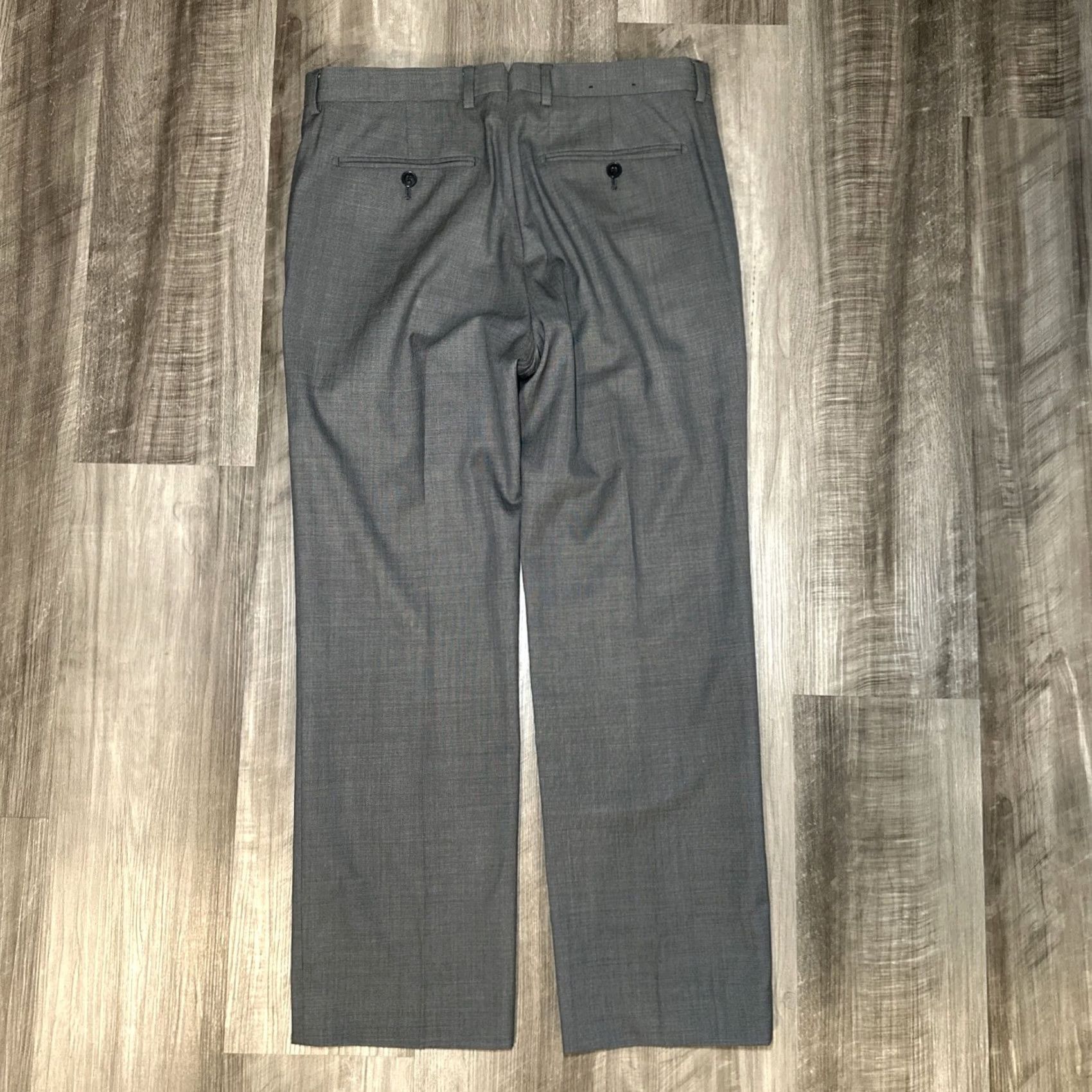 Banana Republic Banana Republic Dress Pants Italian Marzotta Wool Gray Dot Slim 32 Men Size US 32 / EU 48 - 3 Thumbnail