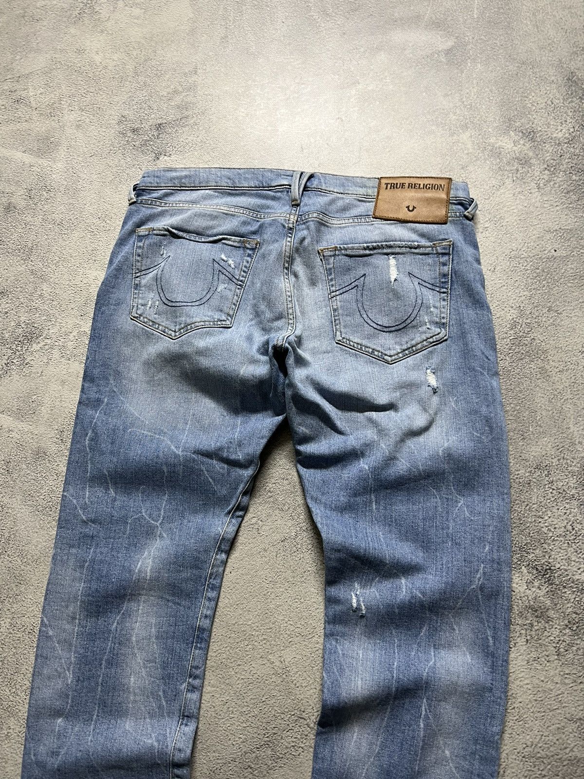 True Religion × Vintage Vintage Y2k True Religion 💙 Blue Denim Jeans 00’s Size 31" - 5 Thumbnail