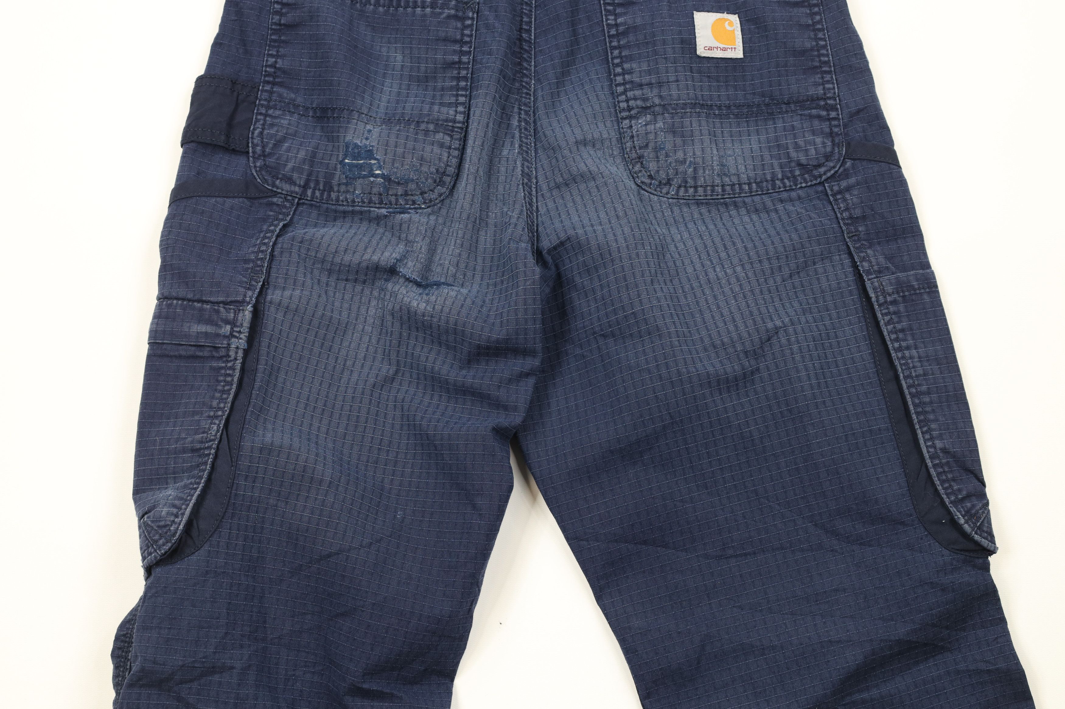 Carhartt × Vintage Carhartt Spell Out Ripstop Loose Fit Cargo Pants Blue Size US 30 / EU 46 - 8 Thumbnail