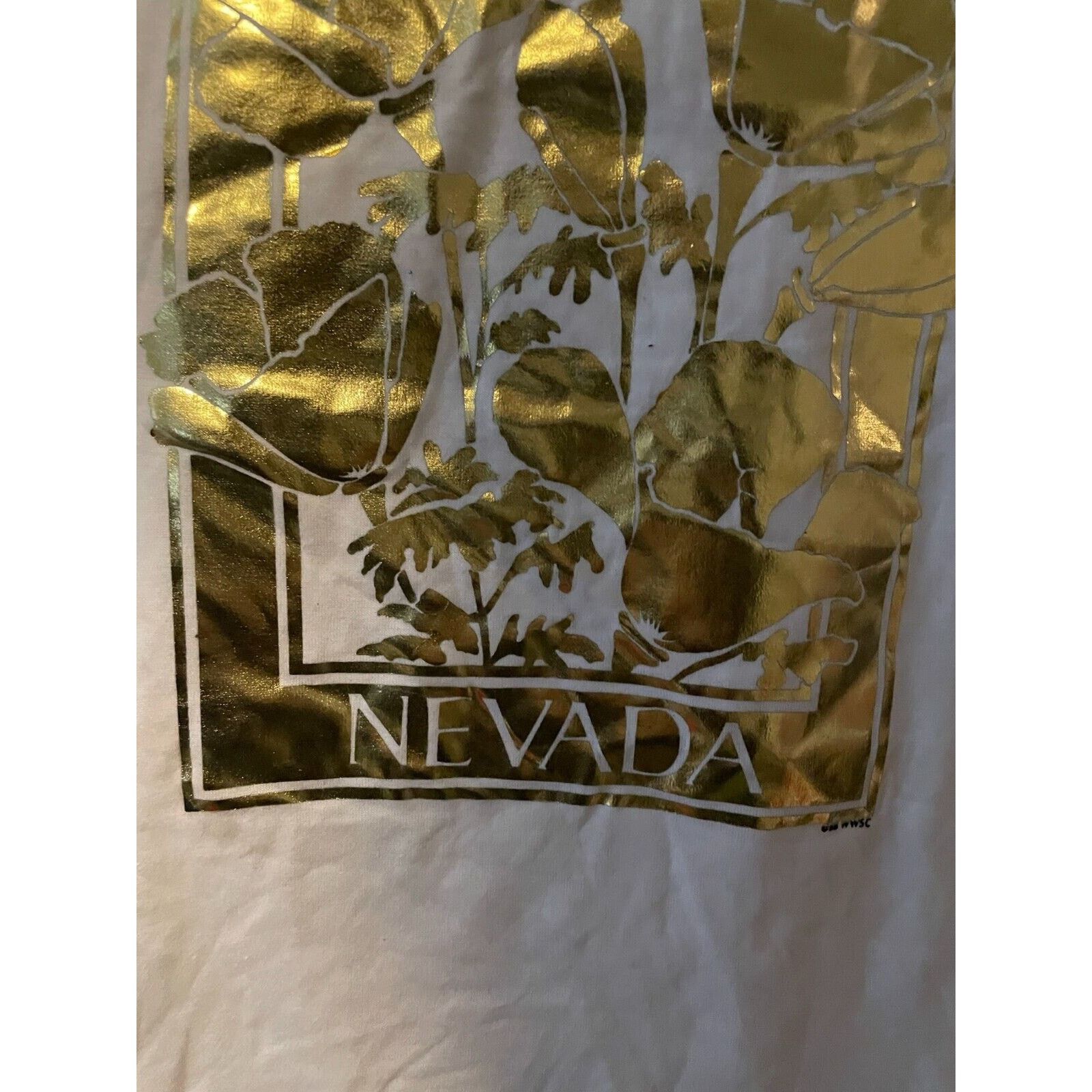 Jerzees Vintage Virginia City Nevada Shirt Reflective White M Tee Size US M / EU 48-50 / 2 - 3 Thumbnail