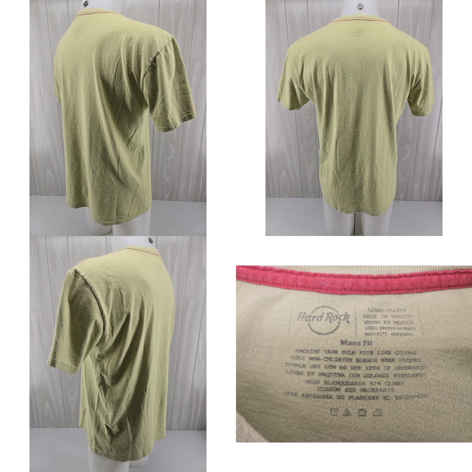 Hard Rock Cafe HARD ROCK CAFE Mens Malta Graphic T-Shirt Top L Green Size US L / EU 52-54 / 3 - 8 Thumbnail