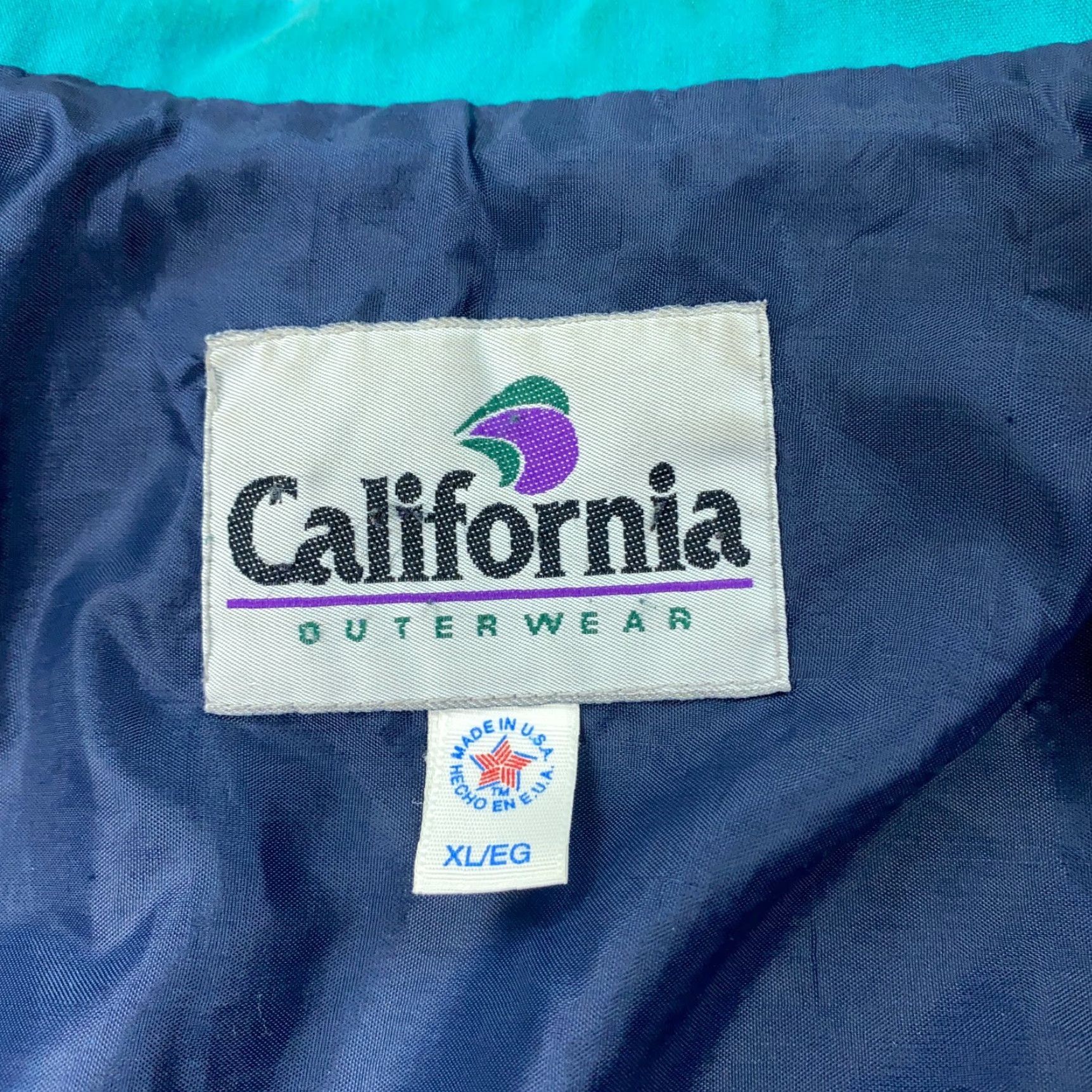 Vintage California Jacket Mens XL Blue Windbreaker Moose Embroidered Size US XL / EU 56 / 4 - 5 Thumbnail
