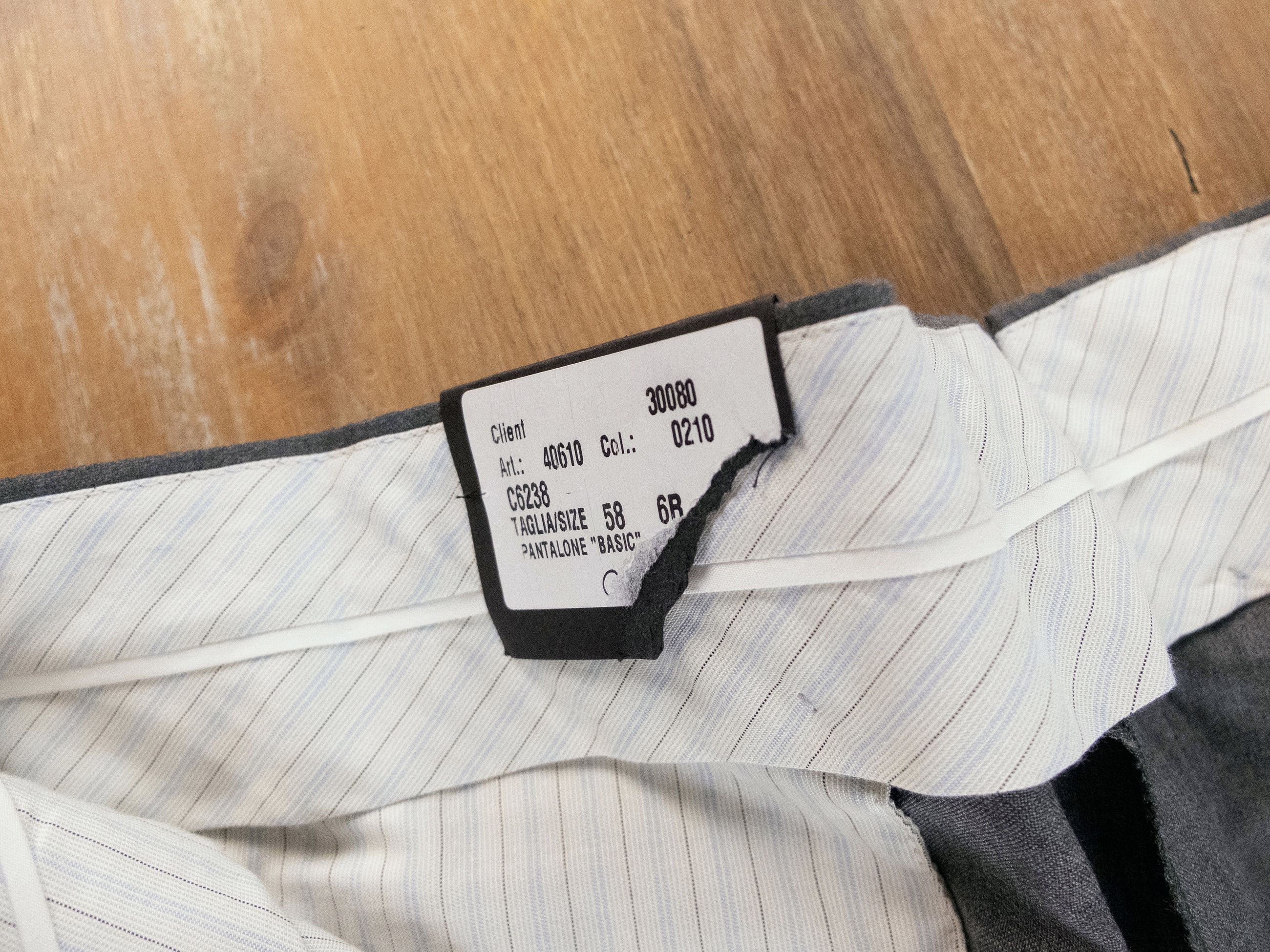 Caruso CARUSO gray wool dress pants trousers with defect 42 / 58 Size US 42 / EU 58 - 7 Thumbnail