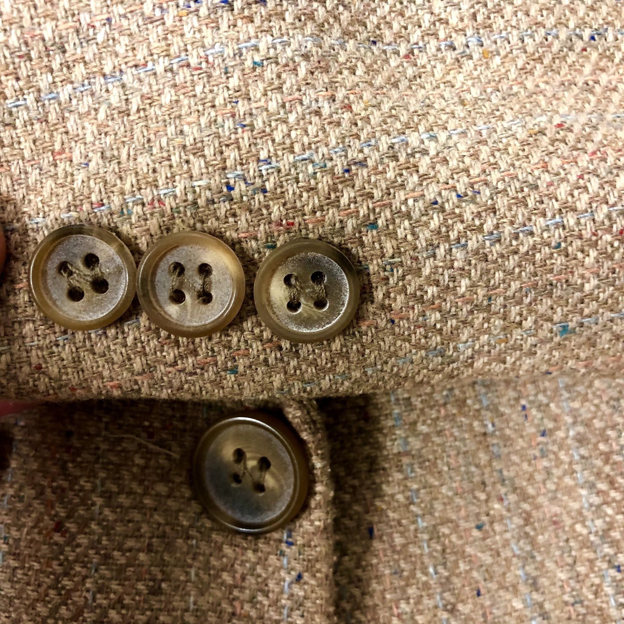 Diane von Furstenberg 60's Von Furstenberg Sport Coat ATOMIC FLECK Tweed Jacket Size 40R - 5 Thumbnail