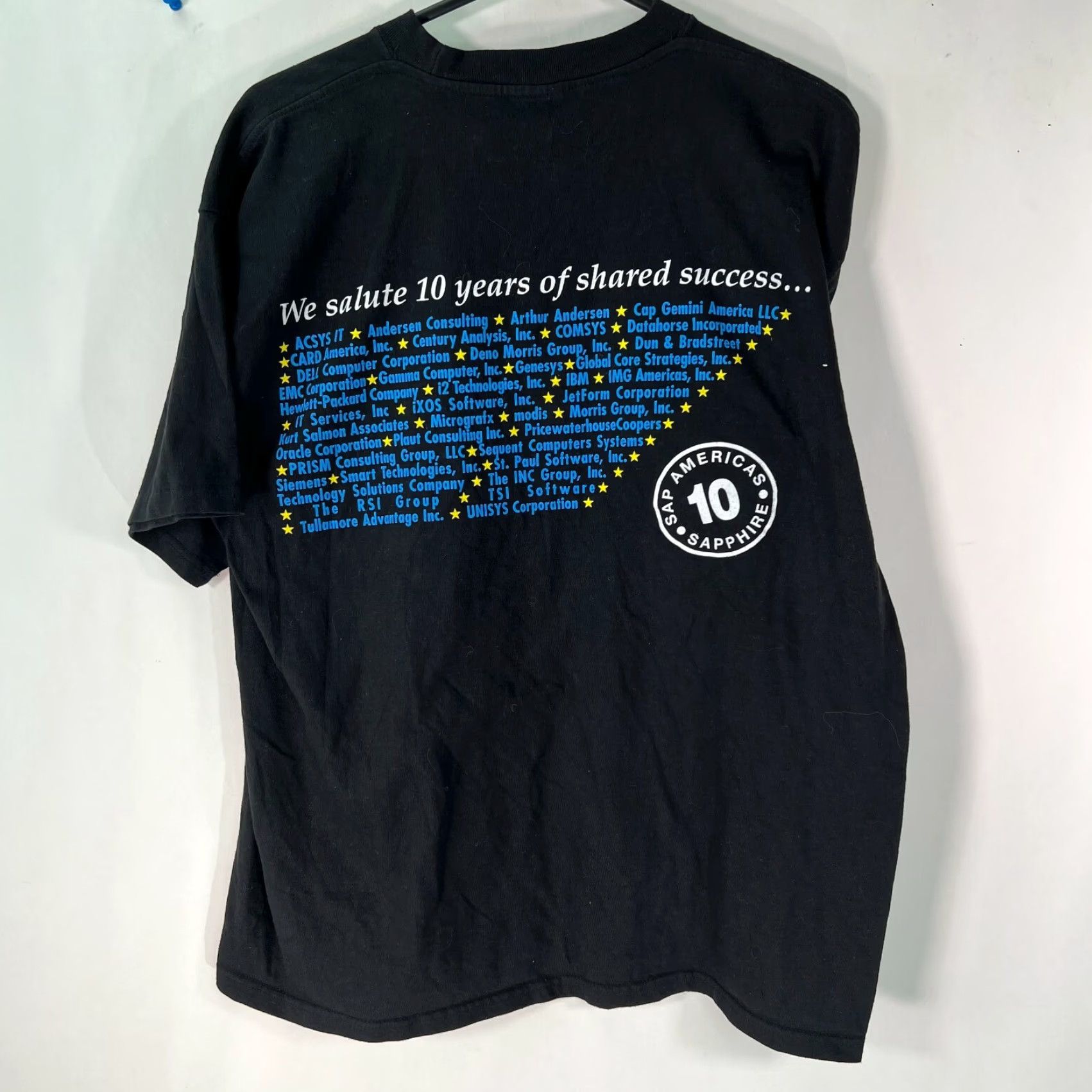 Vintage VINTAGE/ Galumo Men Rod Stewart All Road All Night Graphic Pullover Black T Shirt Size XL Size US XL / EU 56 / 4 - 2 Thumbnail