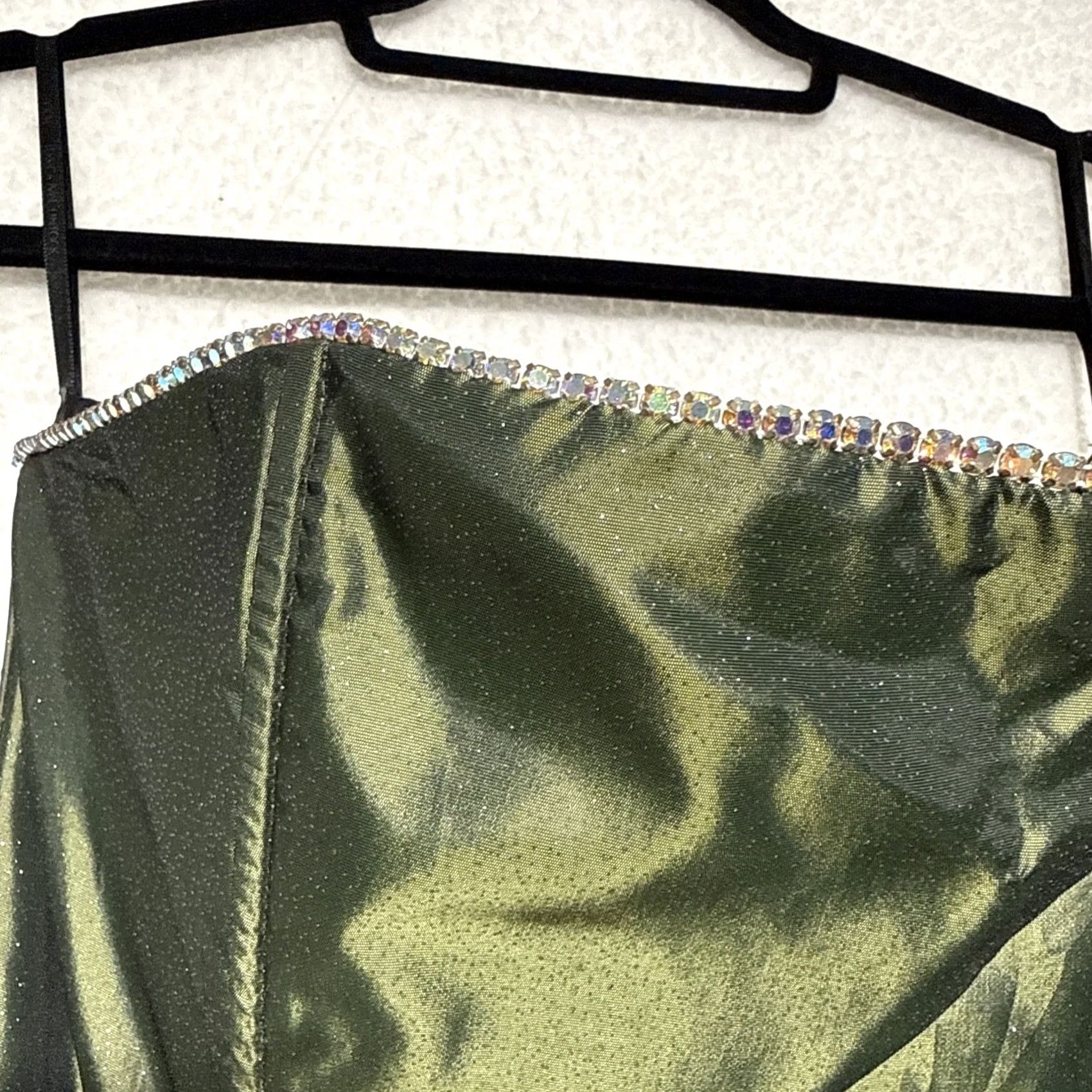 Vintage VINTAGE Gunne Sax Dress Womens Green Holographic Y2K Whimsy Prom Millennium Size 9 Ball Gown Maxi Formal Party/Cocktail Wedding Womens Size M / US 6-8 / IT 42-44 - 4 Thumbnail