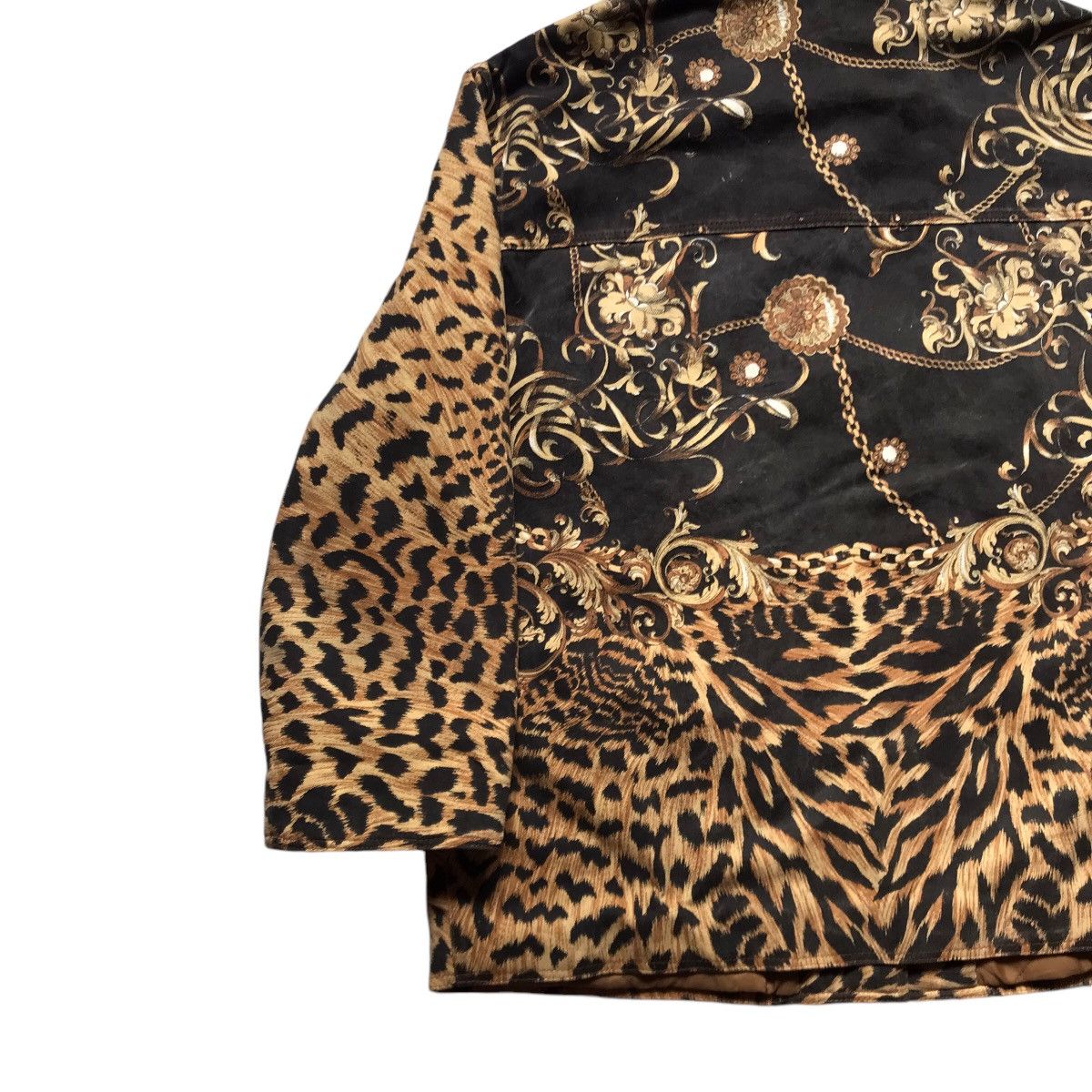 Infinite Archives RARE VINTAGE ROBERTO CAVALLI SILK GOLD OVERPRINT JACKET Size US L / EU 52-54 / 3 - 11 Thumbnail