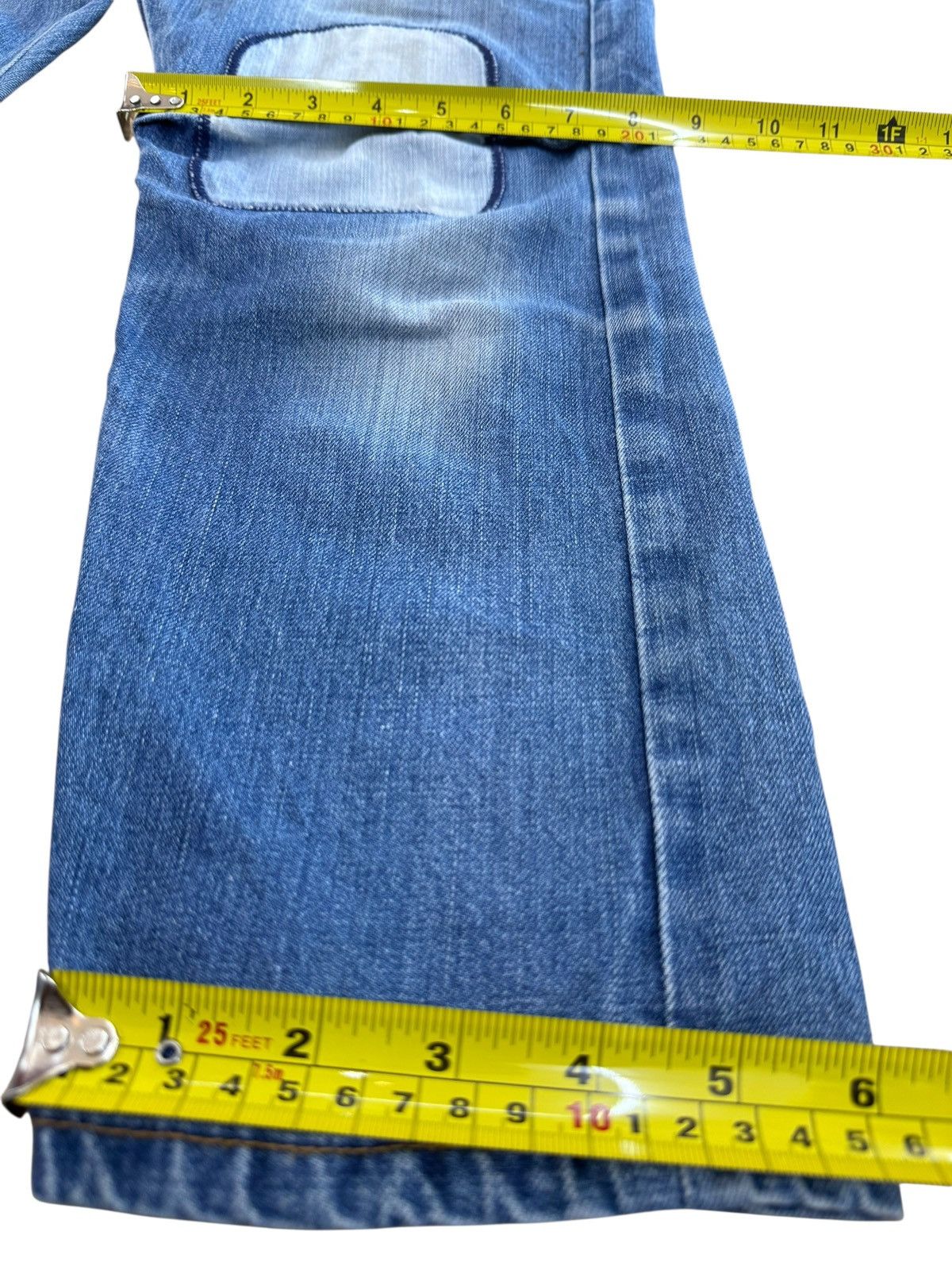 Issey Miyake Issey Miyake x Net-net 90’s Patchwork Style Denim Jeans Size US 29 - 11 Thumbnail