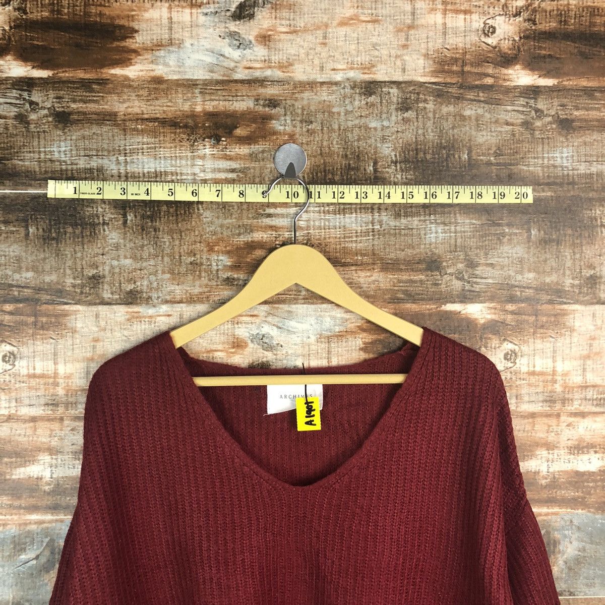 Homespun Knitwear × Japanese Brand Archives Maroon Knitwear #A1901 Size M / US 6-8 / IT 42-44 - 4 Thumbnail