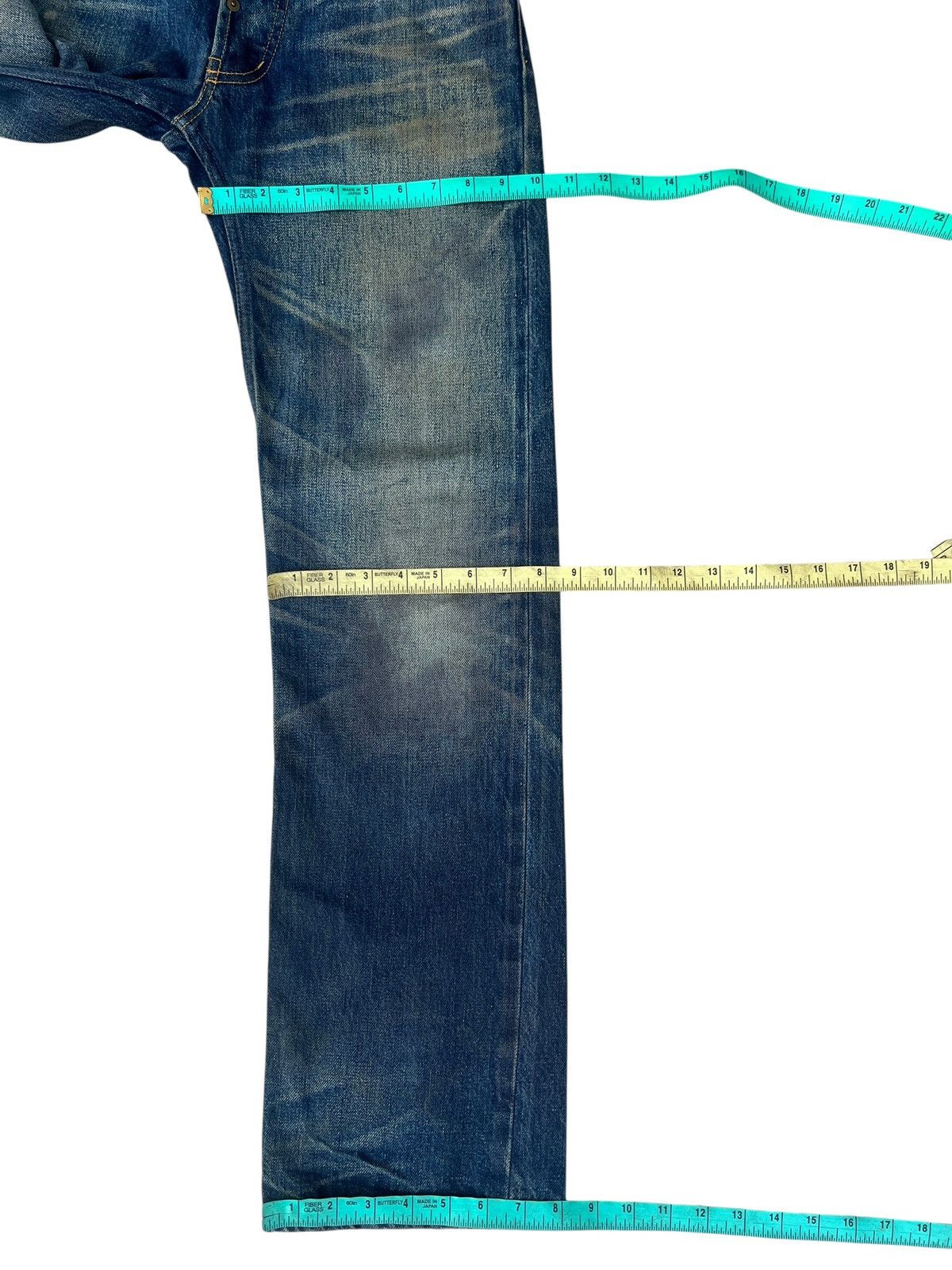 Japanese Brand Gangsterville Glad Hand Japan Dirty Mud Denim Selvedge Jeans Size US 28 / EU 44 - 3 Thumbnail