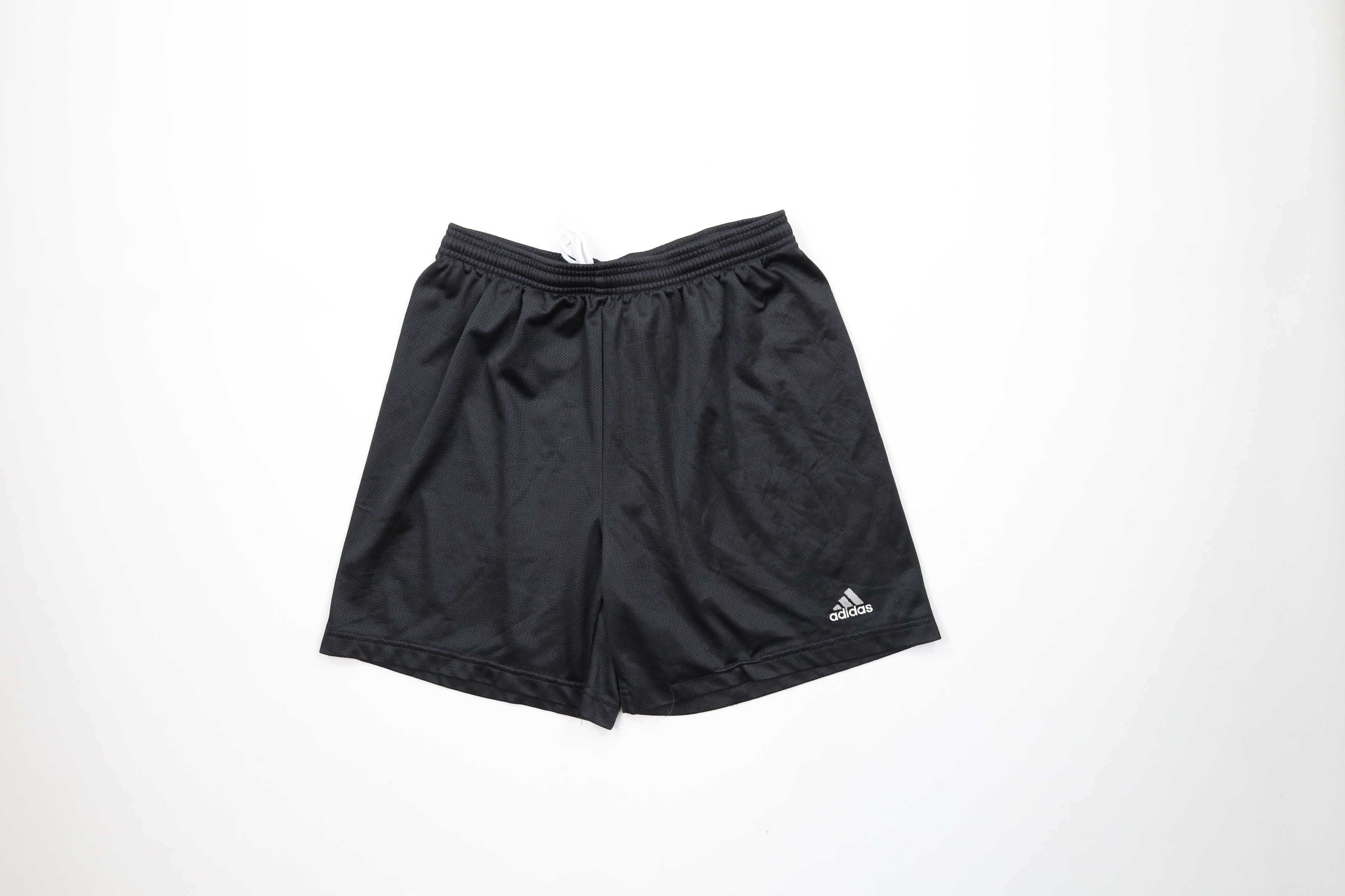 Adidas × Vintage Vintage 90s Adidas Above Knee Mesh Soccer Shorts Black USA Size US 32 / EU 48 - 1 Thumbnail