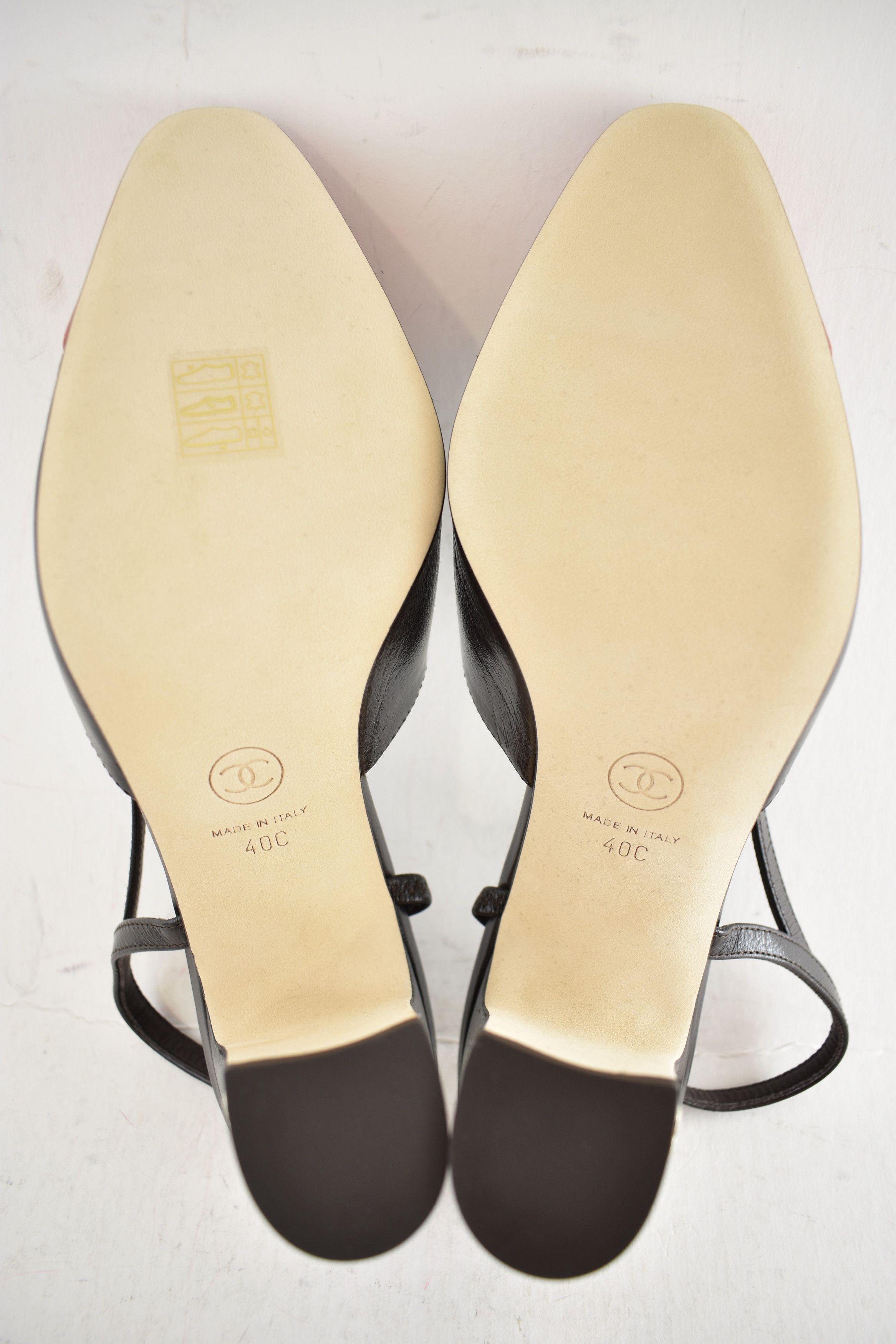 Chanel 26S Blazy Red CC Coco Sling Slingback Block Heel Pump 40c Size US 10 / IT 40 - 19 Thumbnail