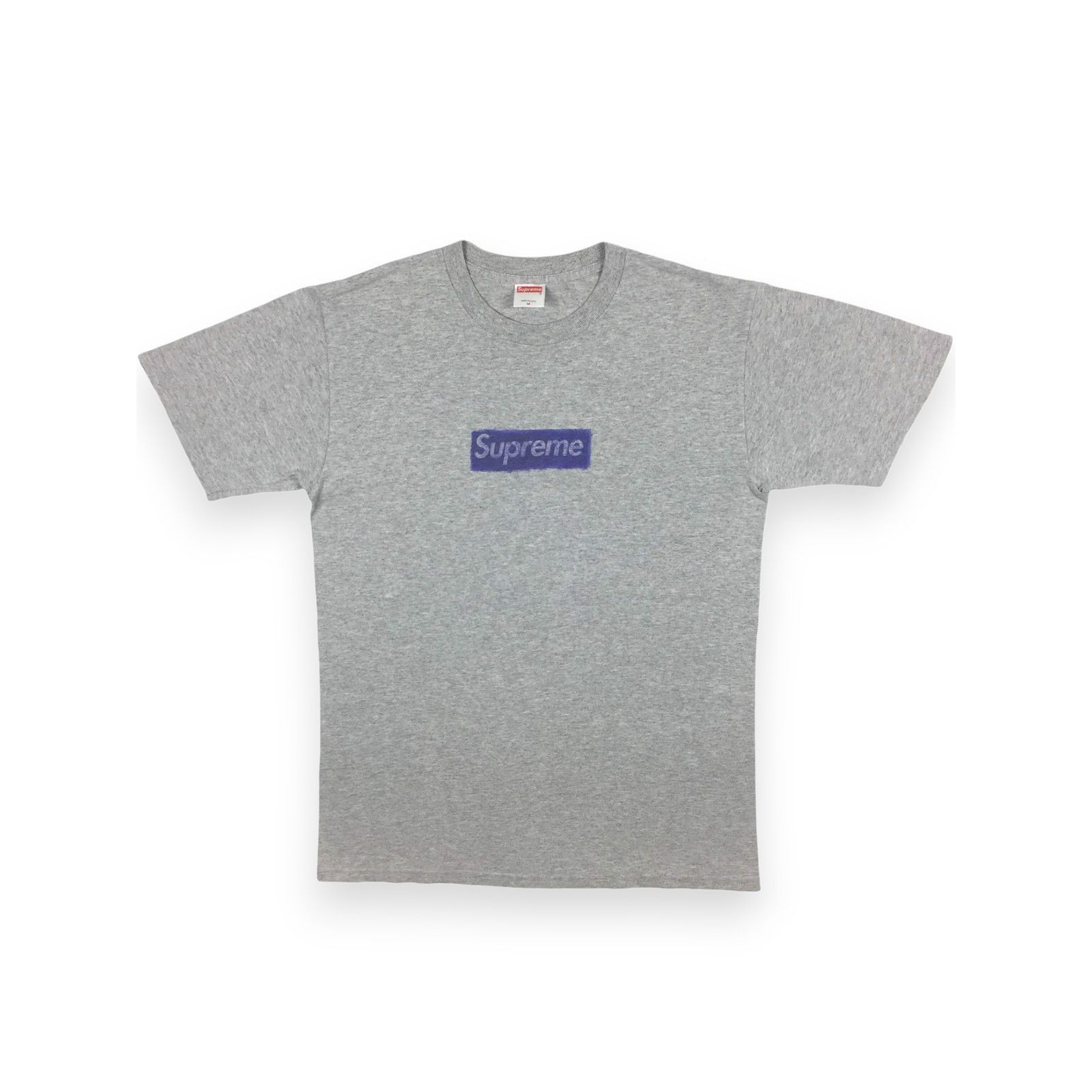 Supreme 2004 Supreme Molodkin Grey Box Logo Tee Size US M / EU 48-50 / 2 - 2 Thumbnail