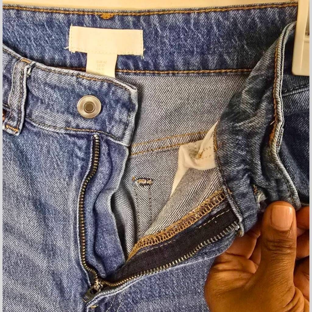 H&M H&M Women’s Blue Straight Wide Leg Jeans Size 10 High Rise D Size 32" / US 10 / IT 46 - 5 Thumbnail