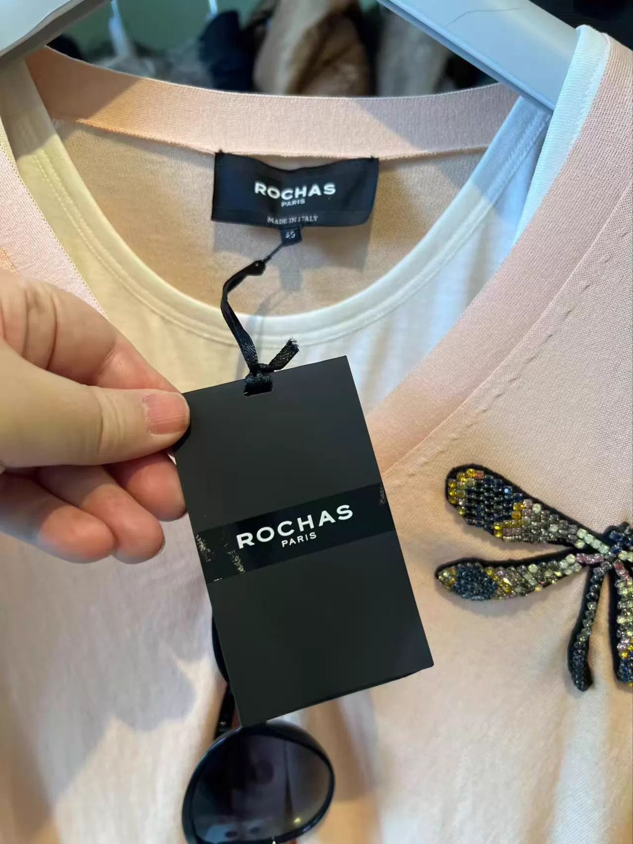 Rochas ROCHAS pink knit cardigan 100% cotton butterfly detail Size S / US 4 / IT 40 - 3 Thumbnail