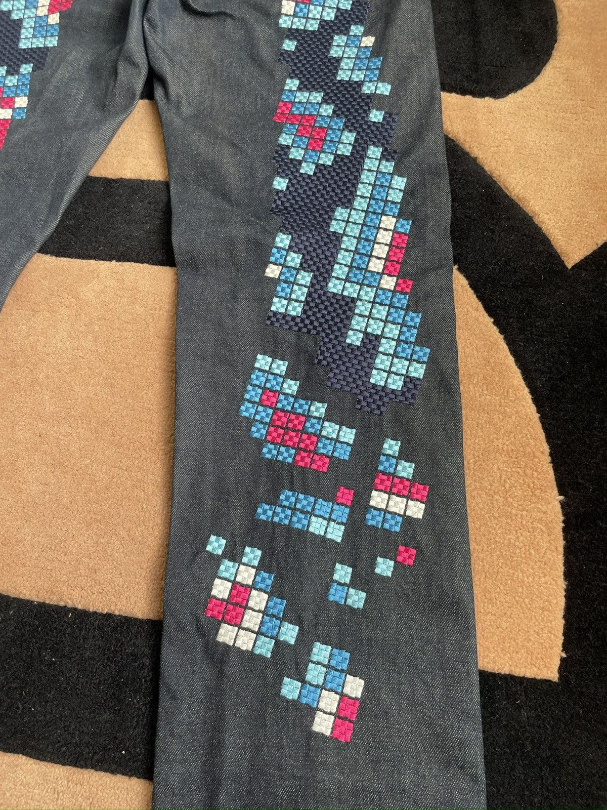Evisu evisu embroidery daicock style jeans size：29x34 Size US 29 - 6 Thumbnail