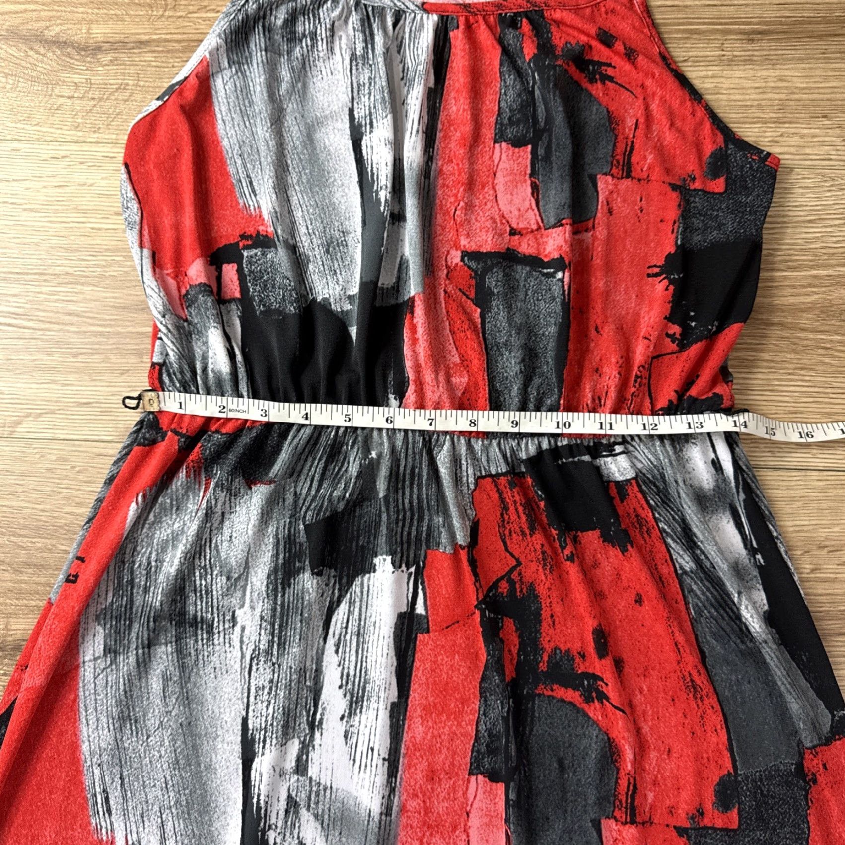 Vintage CATO Red Lightweight Maxi Dress Womens Medium Hi-Lo Cocktail Gown Size M / US 6-8 / IT 42-44 - 6 Thumbnail