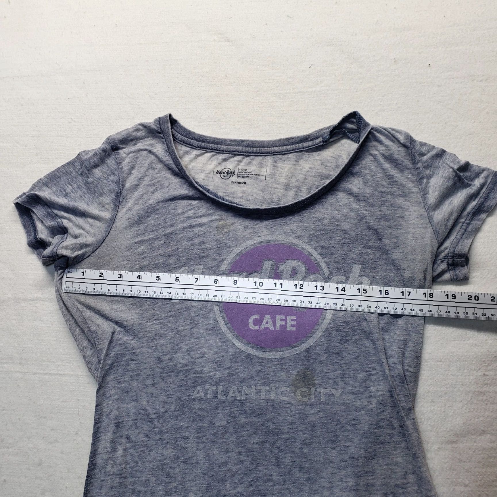 Hard Rock Cafe VINTAGE Hard Rock Cafe Atlantic City Gray T-Shirt Adult Women’s XL City Rock 80s Size XL / US 12-14 / IT 48-50 - 5 Thumbnail