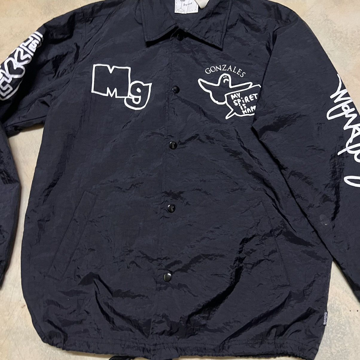 Mark Gonzales Big Logo Coach Jacket