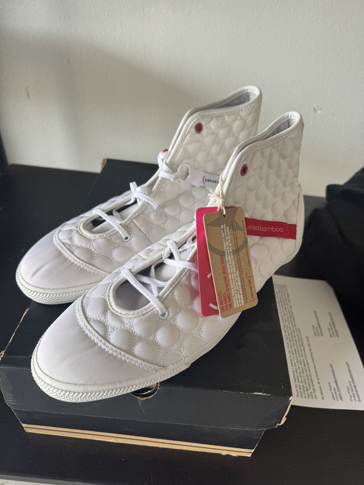 Converse × Kanye West Converse Product Red HighTop (READ DESCRIPTION) Size US 12 / EU 45 - 1 Thumbnail