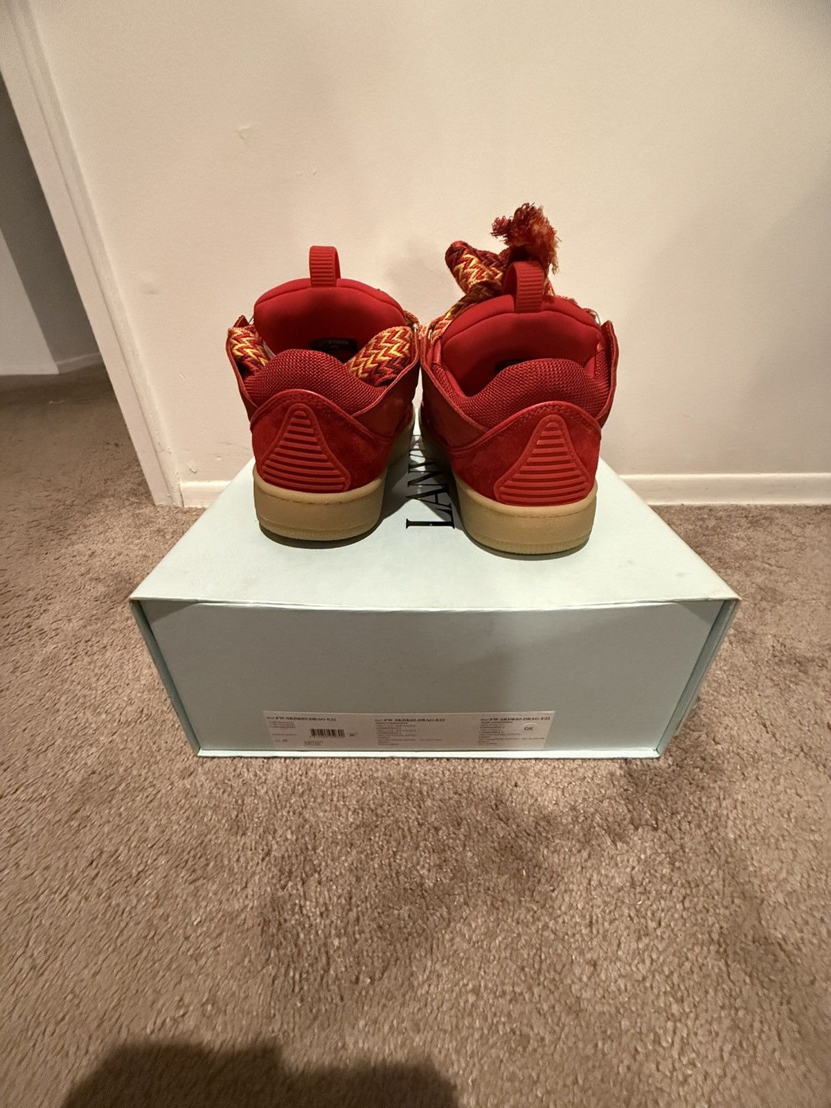 Lanvin Lanvin Sneakers Red new never worn with box US women 9 EU 40 Size US 9 / IT 39 - 4 Thumbnail