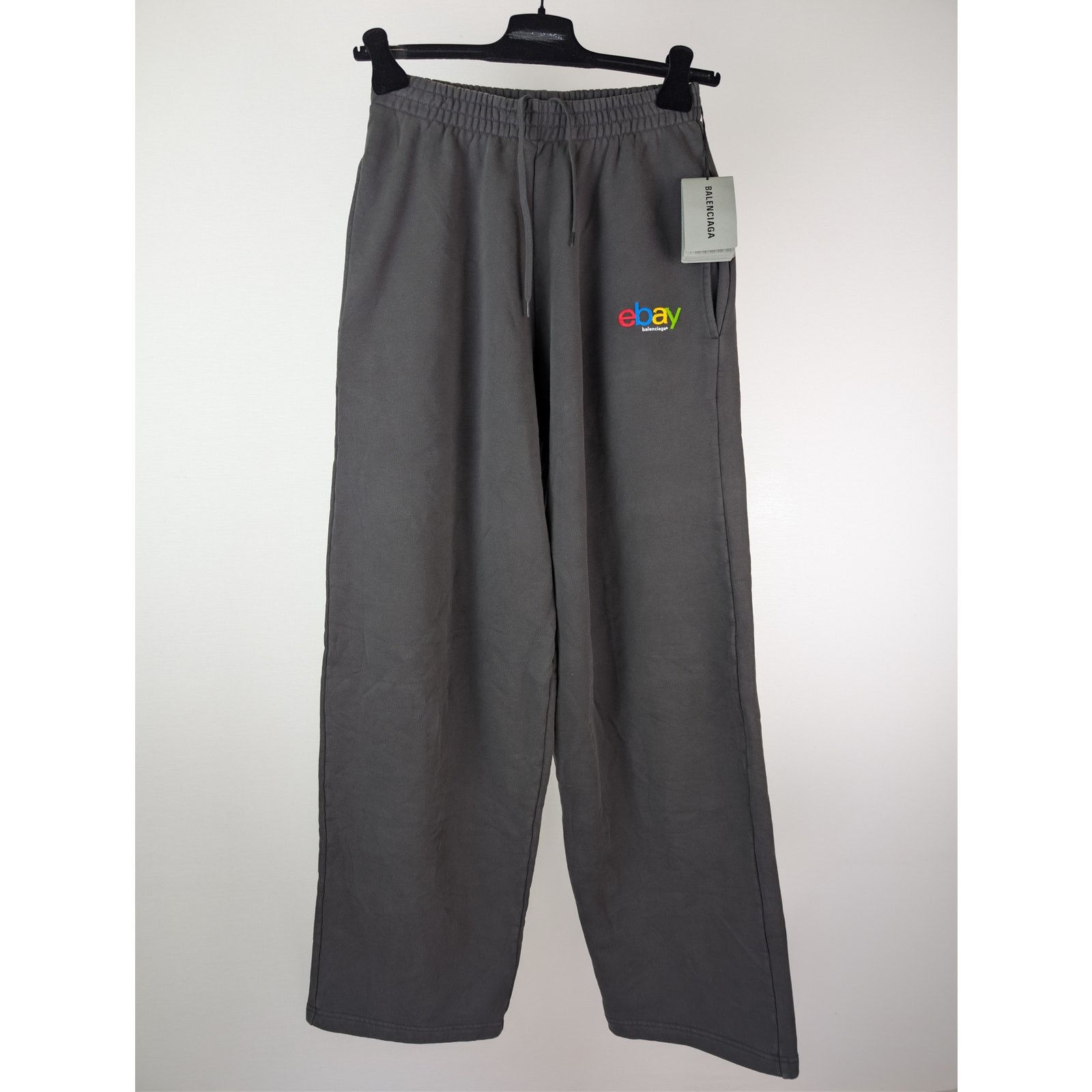 Balenciaga × eBay o1rshd1 Baggy Sweatpants in Wash Black Size US 26 / EU 42 - 2 Thumbnail