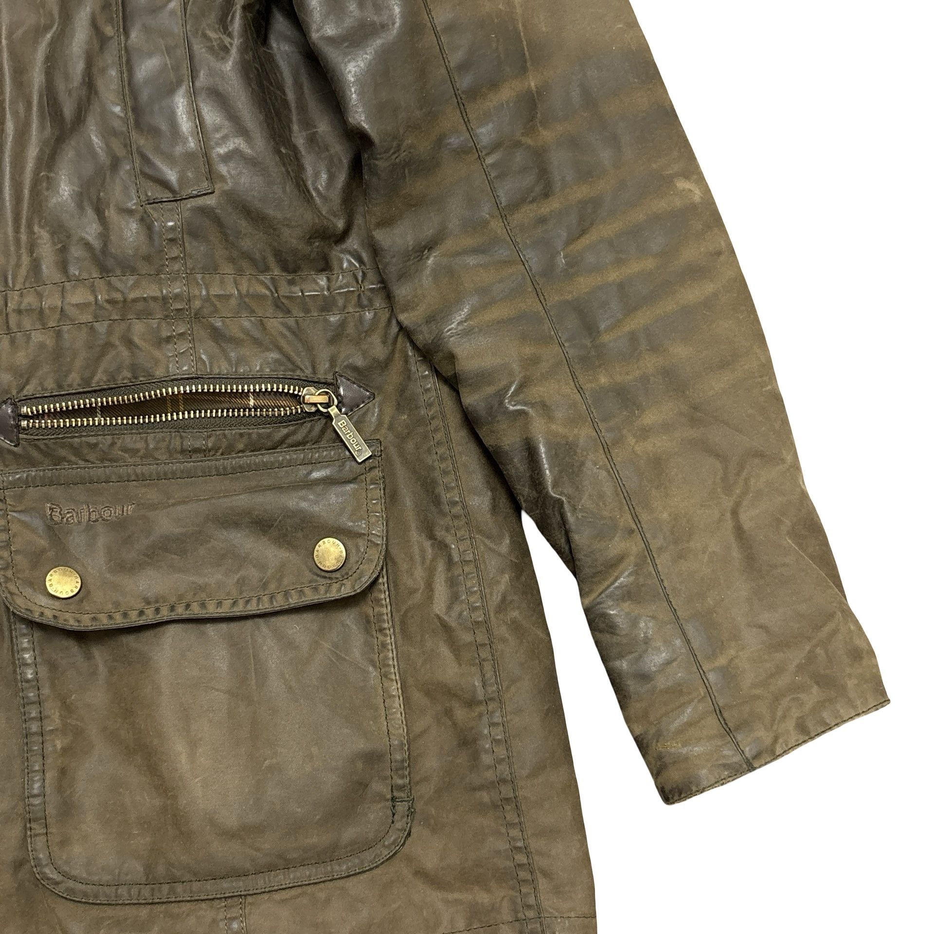 Barbour Barbour Wax Jacket Kelsall Womens Coat Faux Fur Tartan Lined Size M / US 6-8 / IT 42-44 - 10 Thumbnail