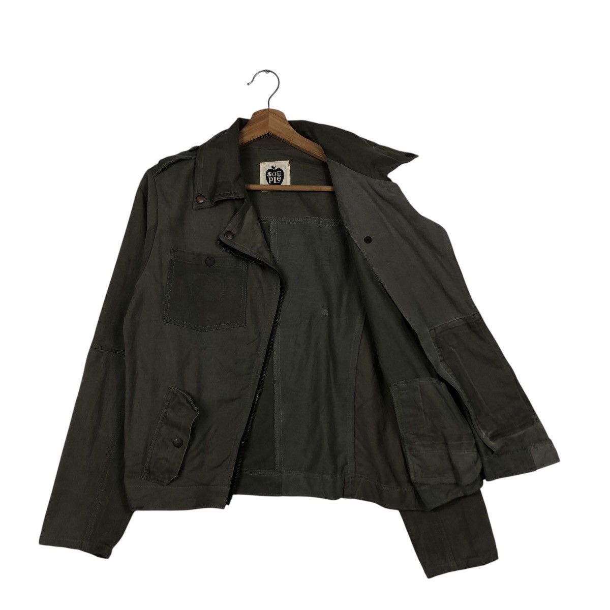 Japanese Brand × Vintage 📌Vtg Cropped Biker Jacket Sample Issey Miyake Doublr Breast Size US M / EU 48-50 / 2 - 12 Thumbnail
