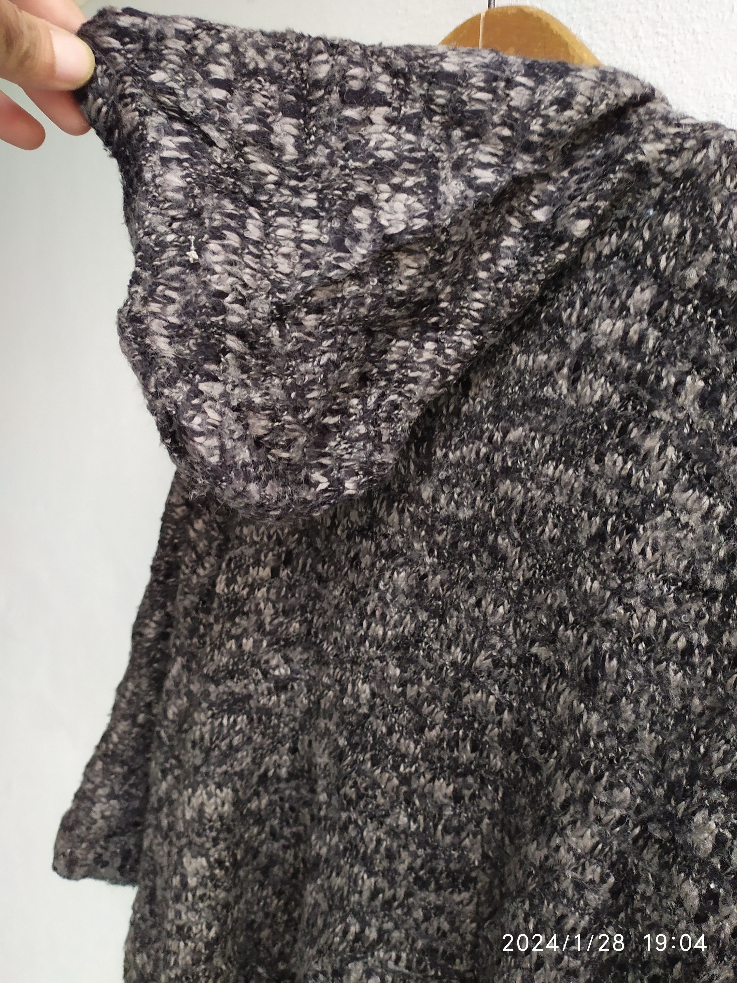 Aran Isles Knitwear × Beauty Beast × Japanese Brand Sorridere Knitted Hooded Poncho Capes Size US M / EU 48-50 / 2 - 4 Thumbnail