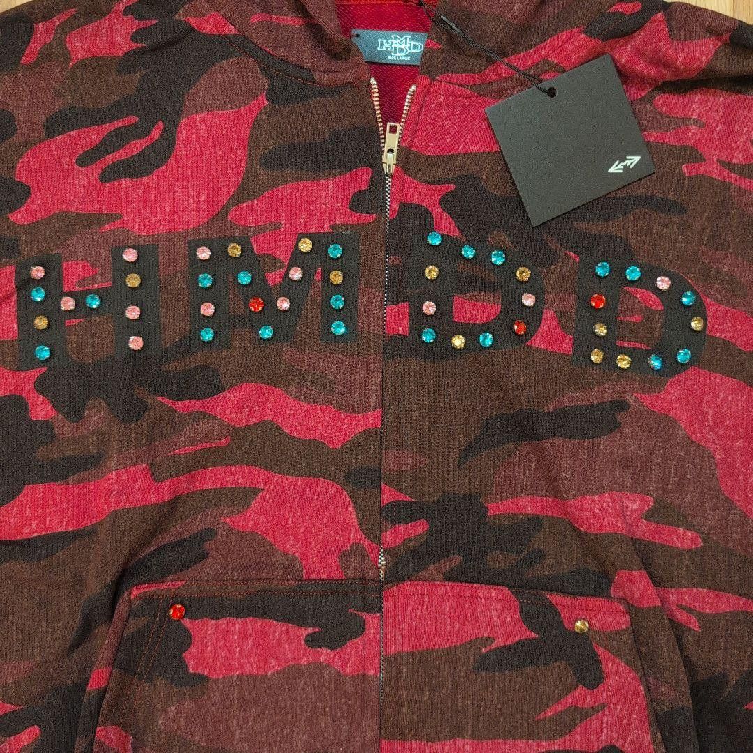 HMDD HMDD “Chimstone” Red Camo Zip-Up Hoodie – L (BNWT / Rare) Size US L / EU 52-54 / 3 - 13 Thumbnail