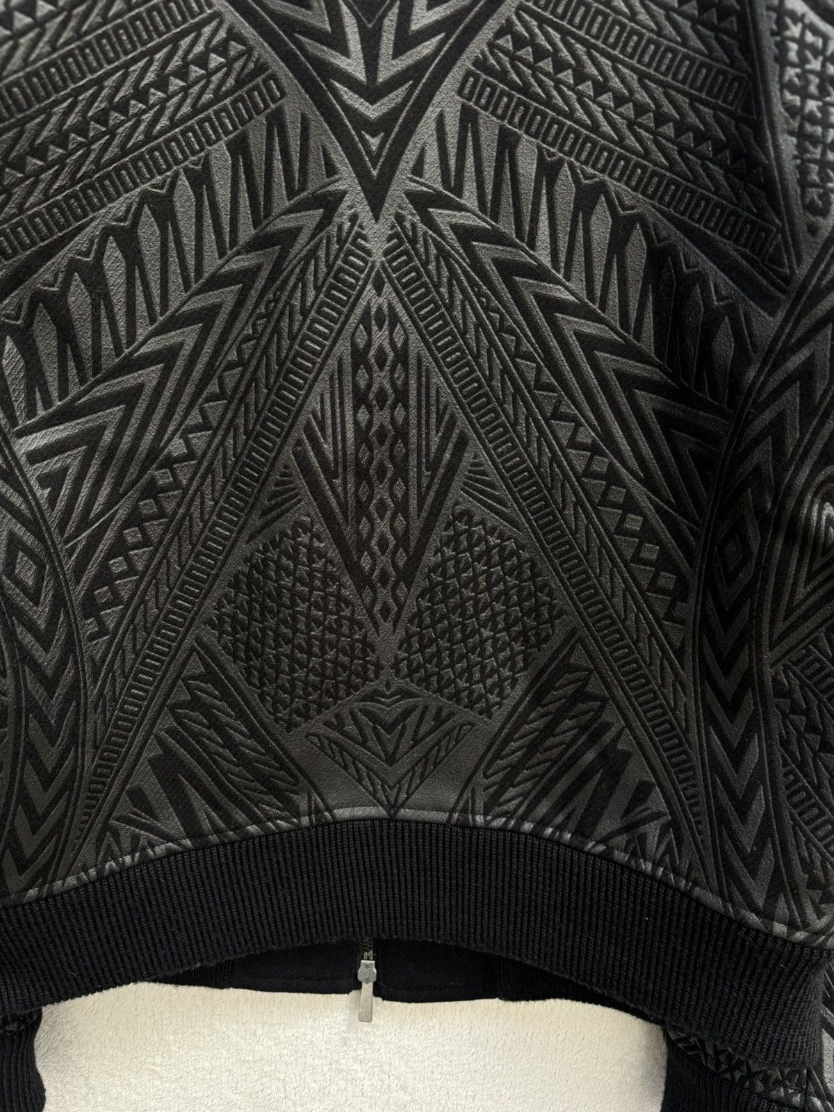 Just Cavalli AW 2014 Just Cavalli Geometric Tribal Embossed Bomber Jacket Size US M / EU 48-50 / 2 - 11 Thumbnail