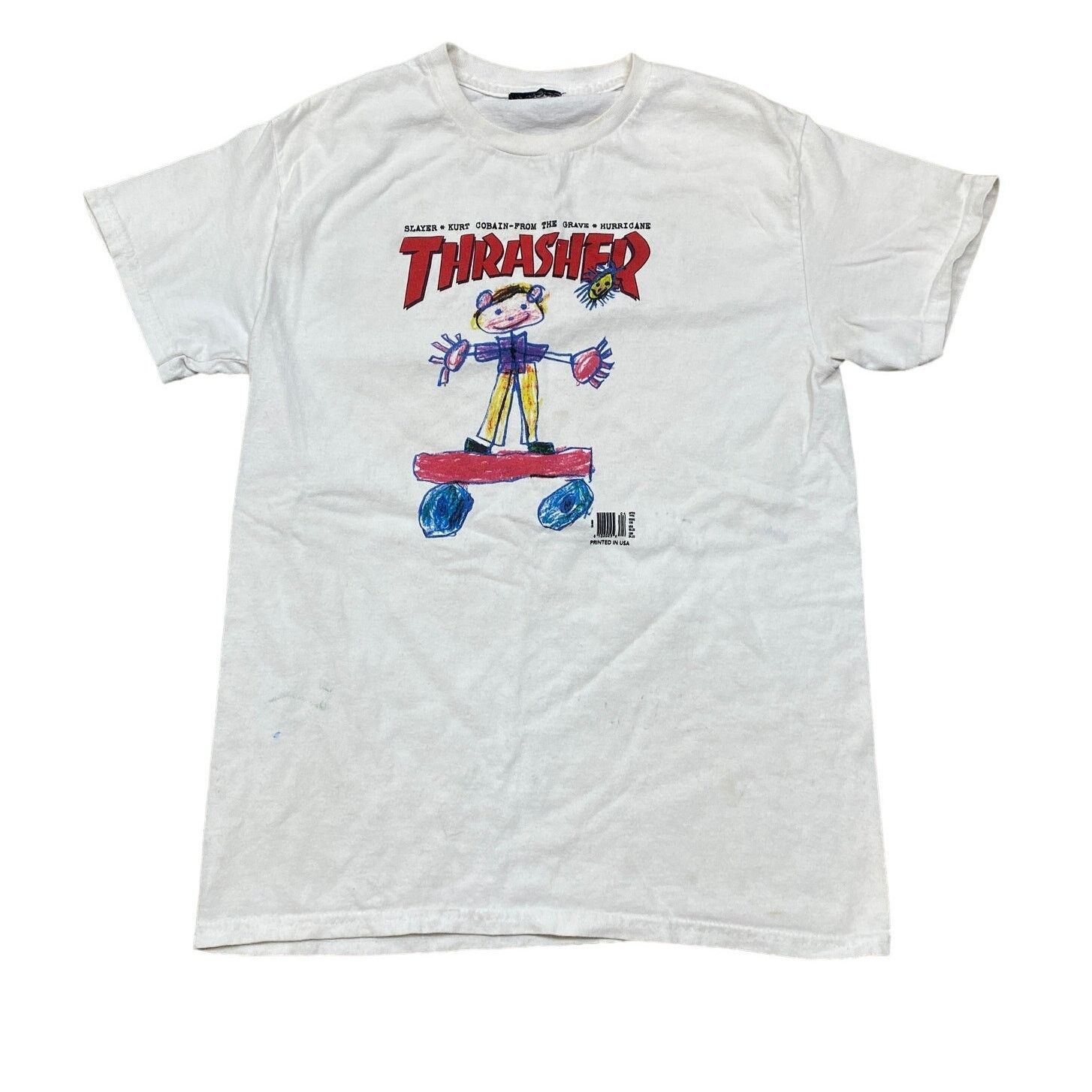 Thrasher Thrasher Magazine Kid Cover Kurt Cobain T Shirt Men's S Size US S / EU 44-46 / 1 - 1 Thumbnail