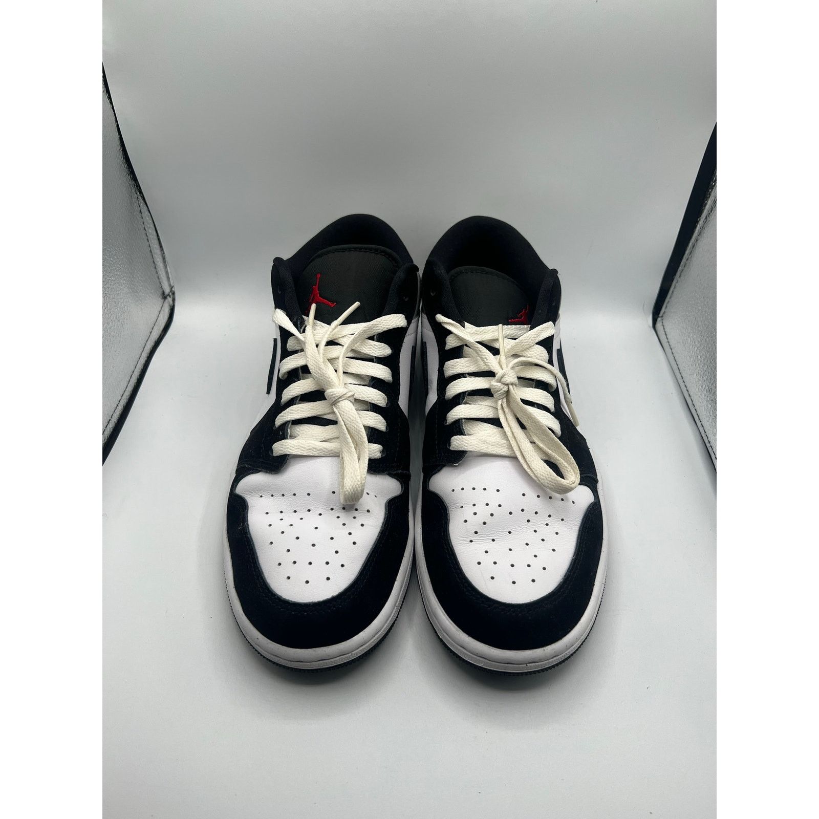 Jordan Brand Air Jordan 1 Low SE “White Black Matte Silver” size 10 men’s Size US 10 / EU 43 - 2 Thumbnail