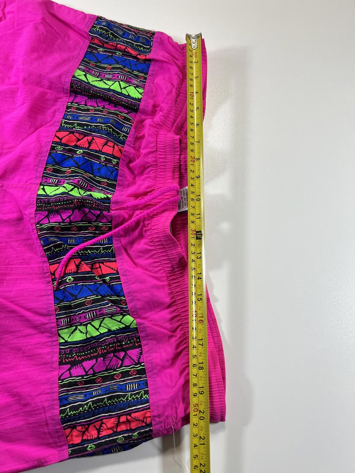 Other Vintage Pink Swim Shorts with Multicolour Patterned M Size US 36 / EU 52 - 7 Thumbnail