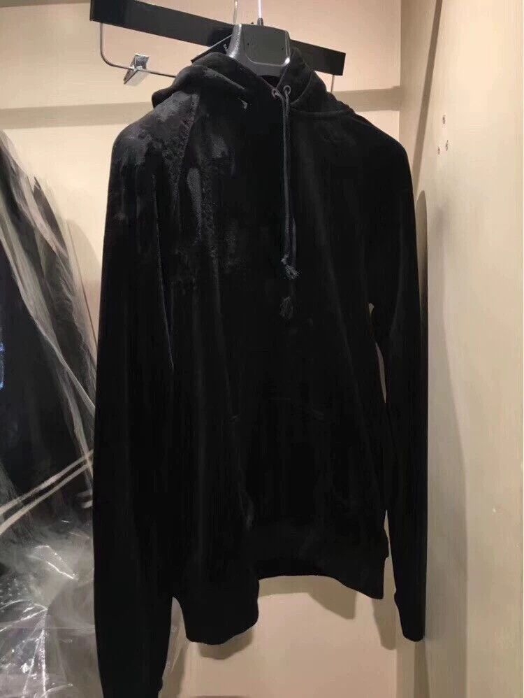 Saint Laurent Paris Black Hooded Sweatshirt with Drawstring Size US S / EU 44-46 / 1 - 1 Thumbnail