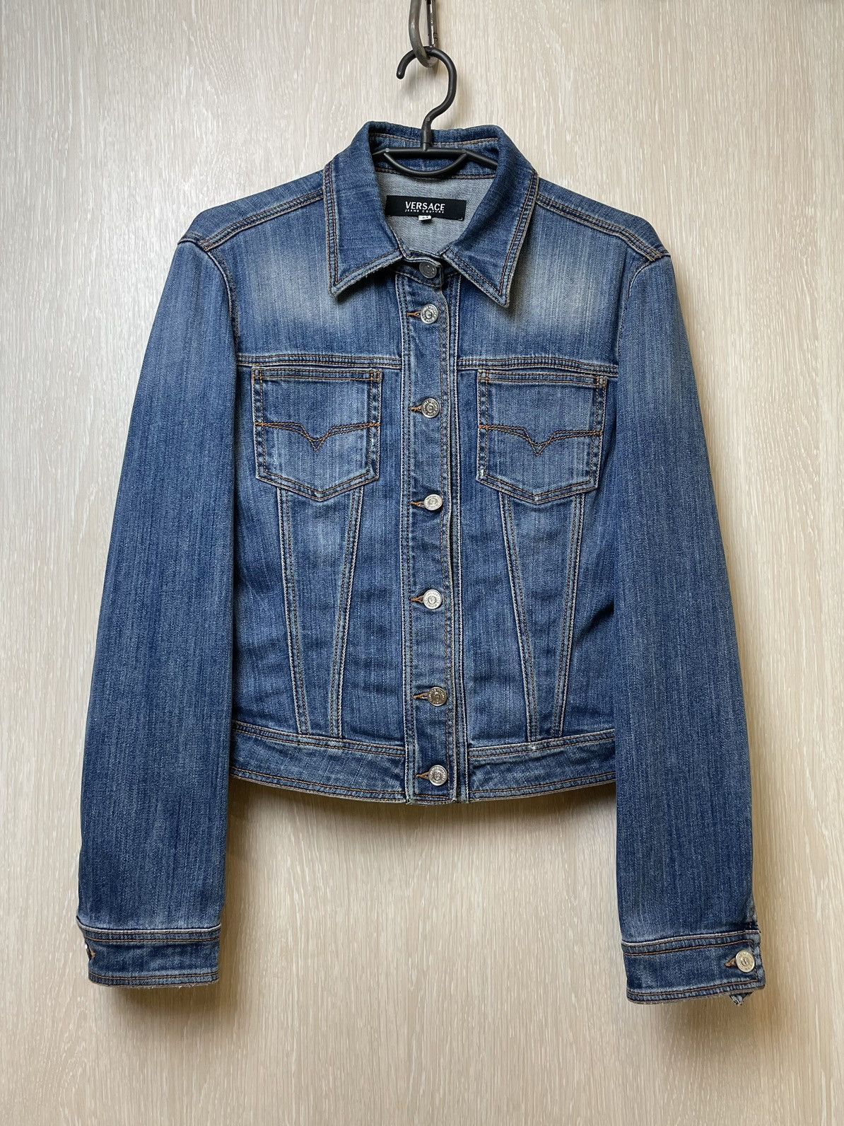 Versace Versace Jeans Couture Vintage VINTAGE VERSACE DENIM JEANS JACKET Grailed