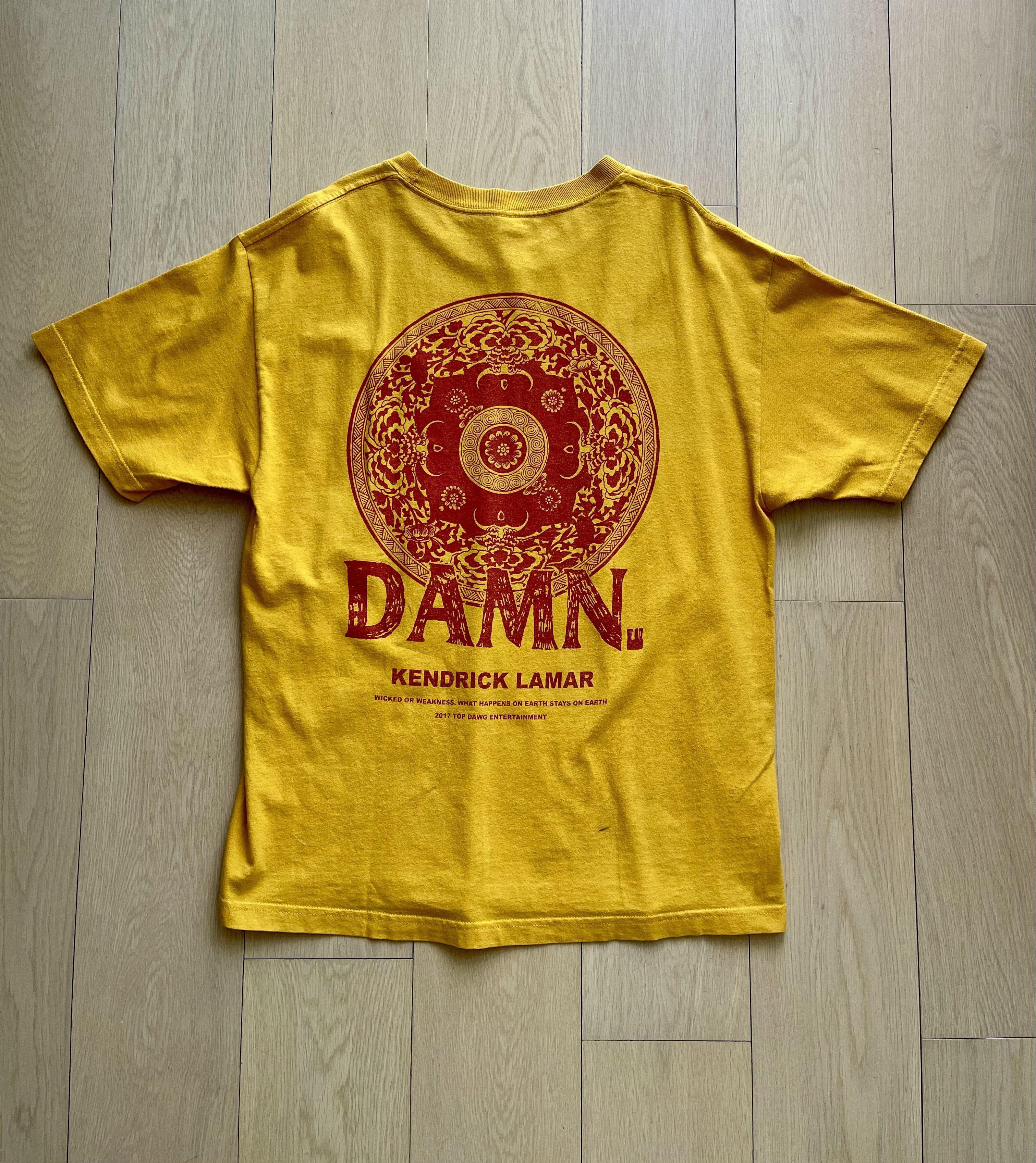 Kendrick Lamar × Rap Tees × Top Dawg Entertainment Kendrick Lamar DAMN Tour 2017 Short Sleeve T-Shirt TDE Merch Size US M / EU 48-50 / 2 - 3 Thumbnail